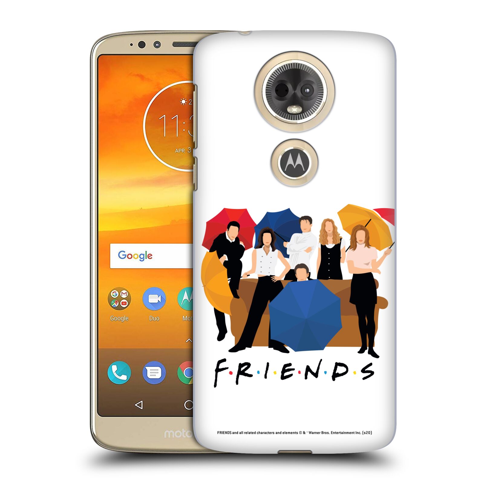 Obal na mobil Motorola Moto E5 PLUS - HEAD CASE  - Přátelé - Silueta