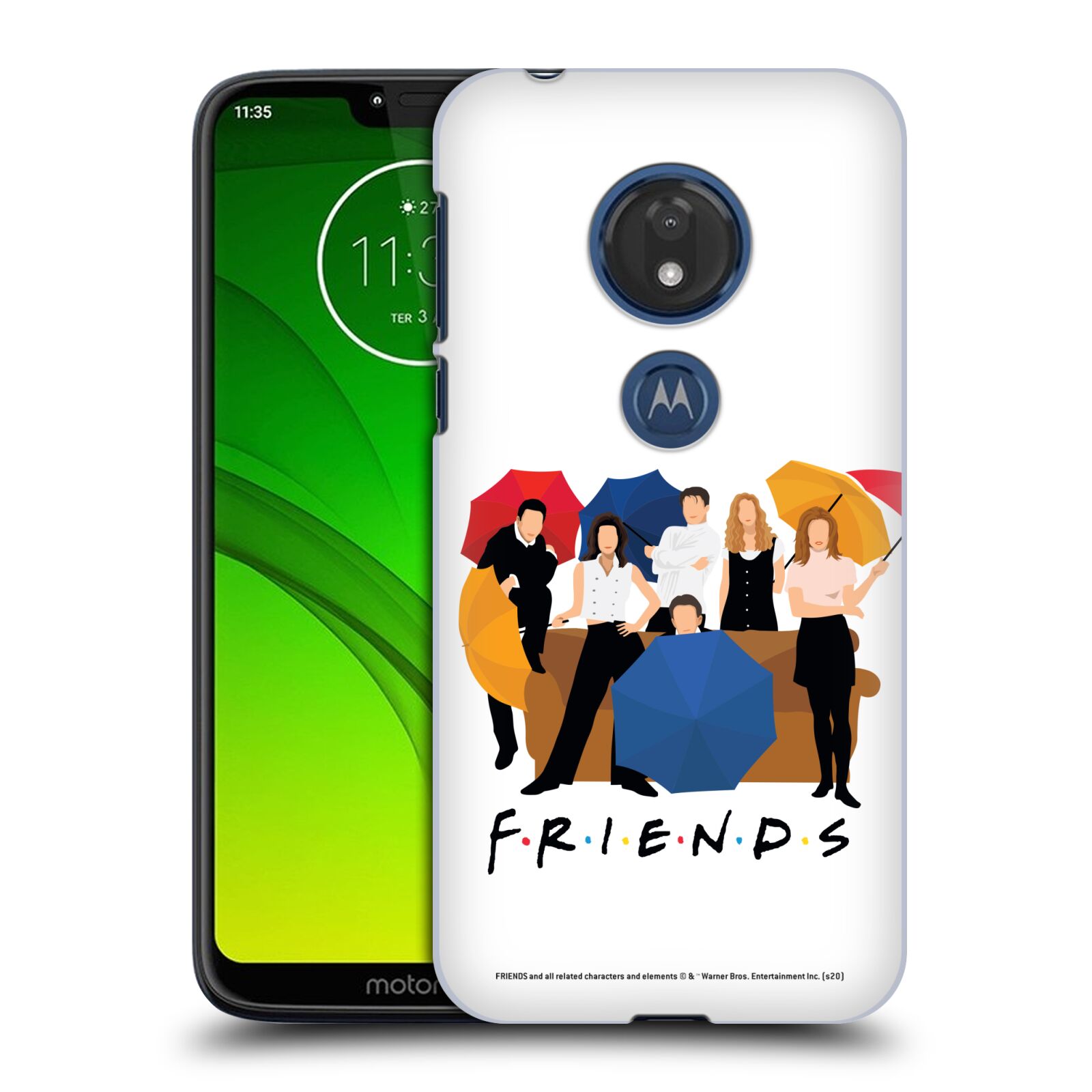 Obal na mobil Motorola Moto G7 Play - HEAD CASE  - Přátelé - Silueta