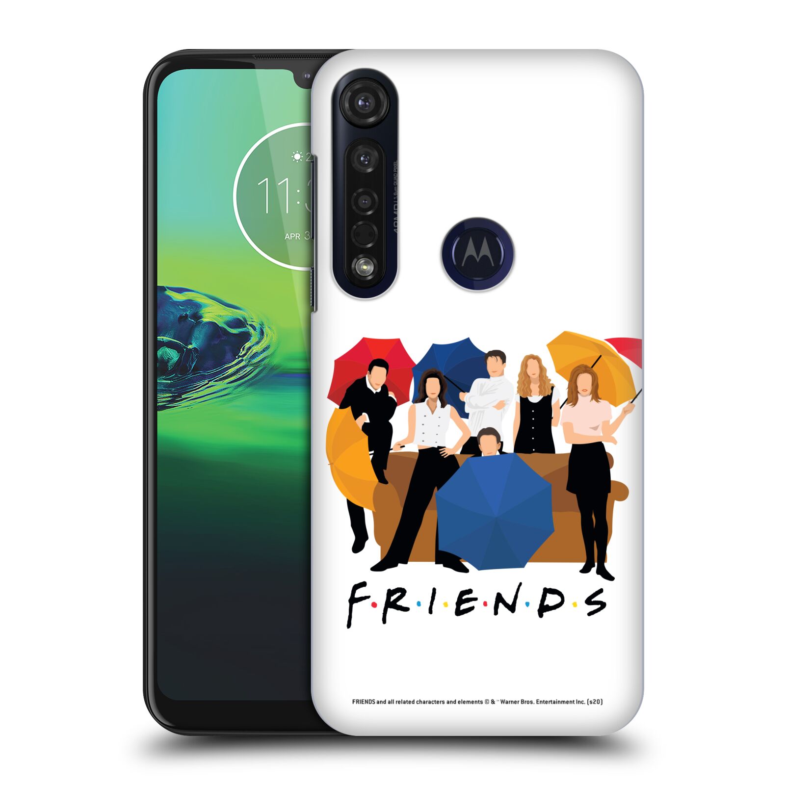 Obal na mobil Motorola Moto G8 PLUS - HEAD CASE  - Přátelé - Silueta