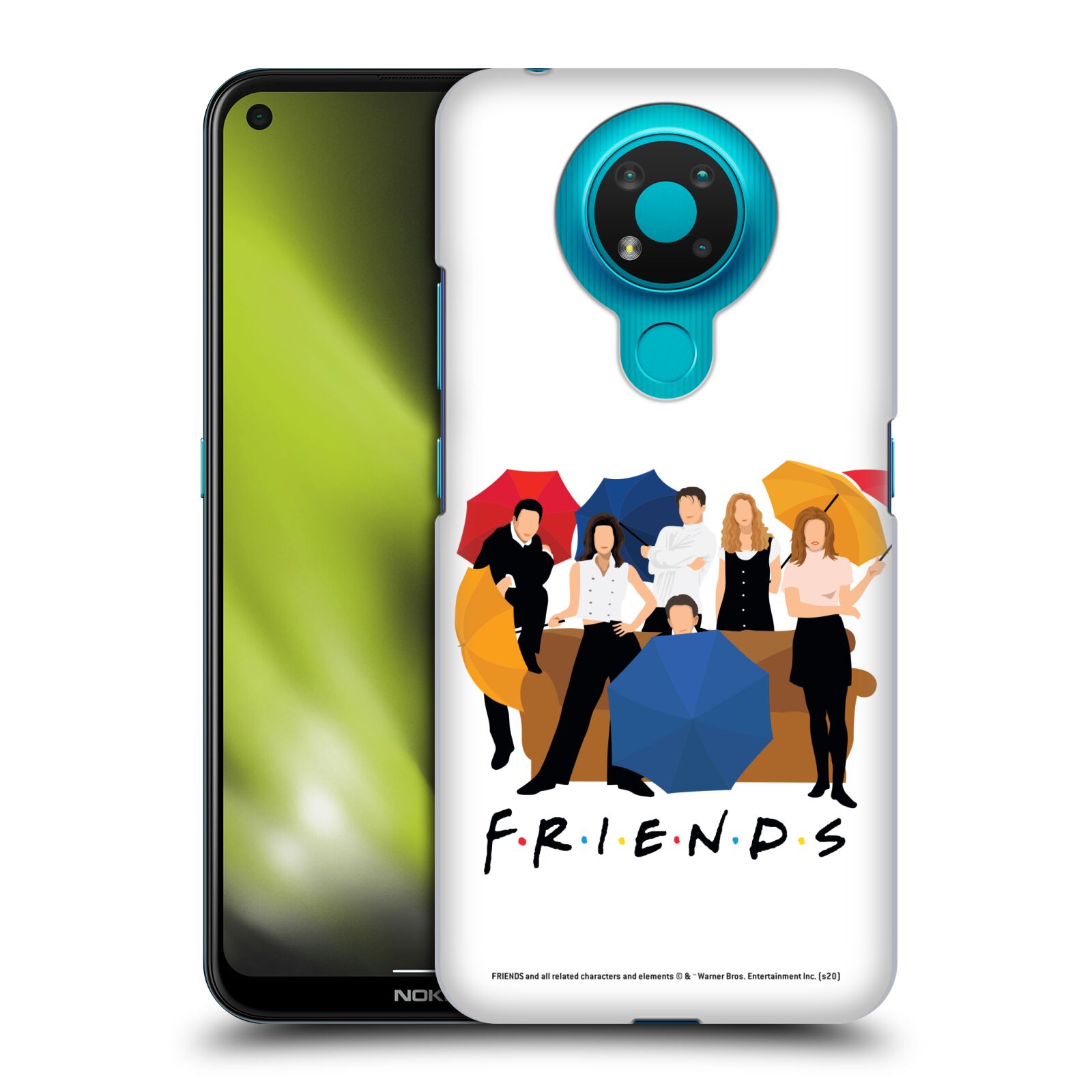 Obal na mobil Nokia 3.4 - HEAD CASE  - Přátelé - Silueta