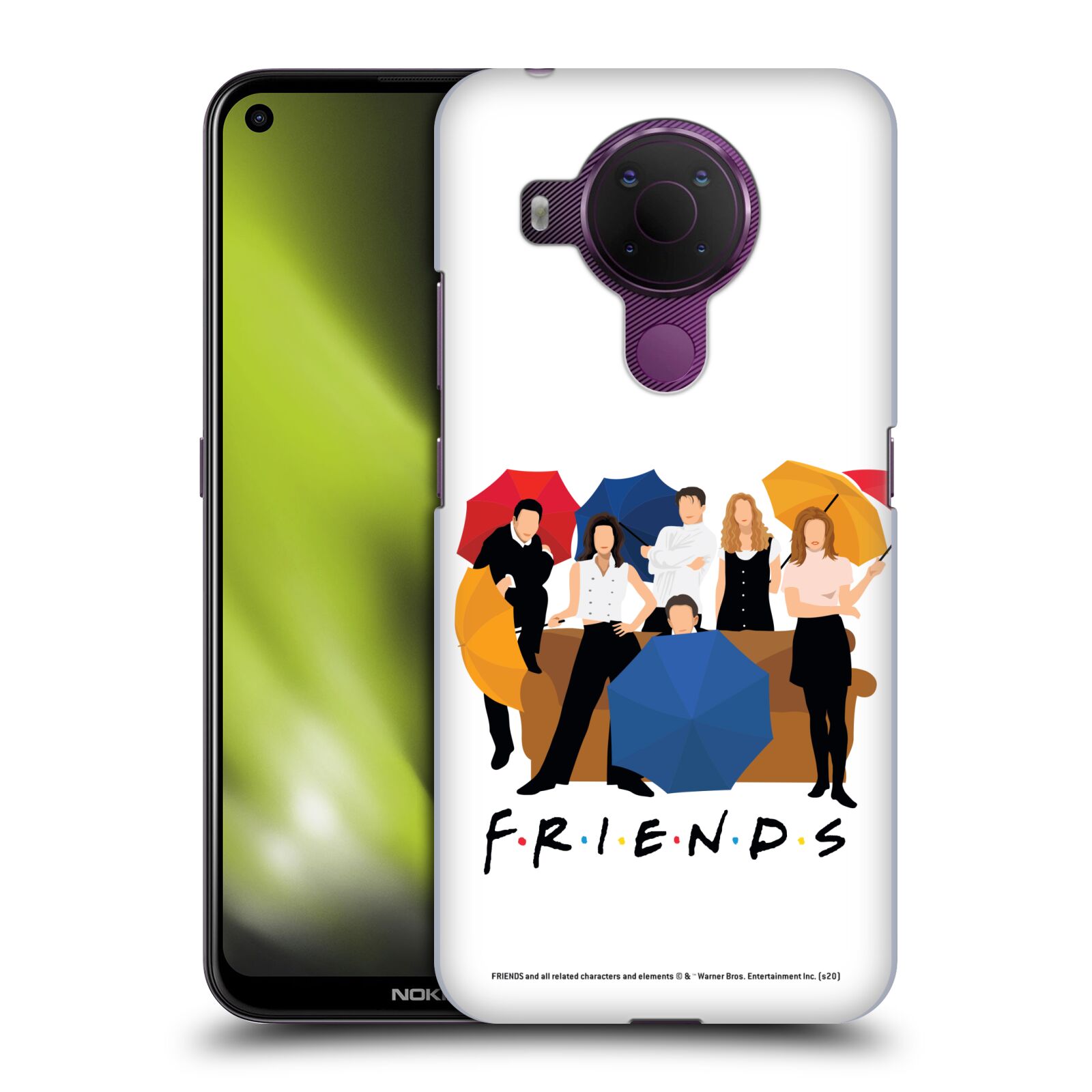 Obal na mobil Nokia 5.4 - HEAD CASE  - Přátelé - Silueta