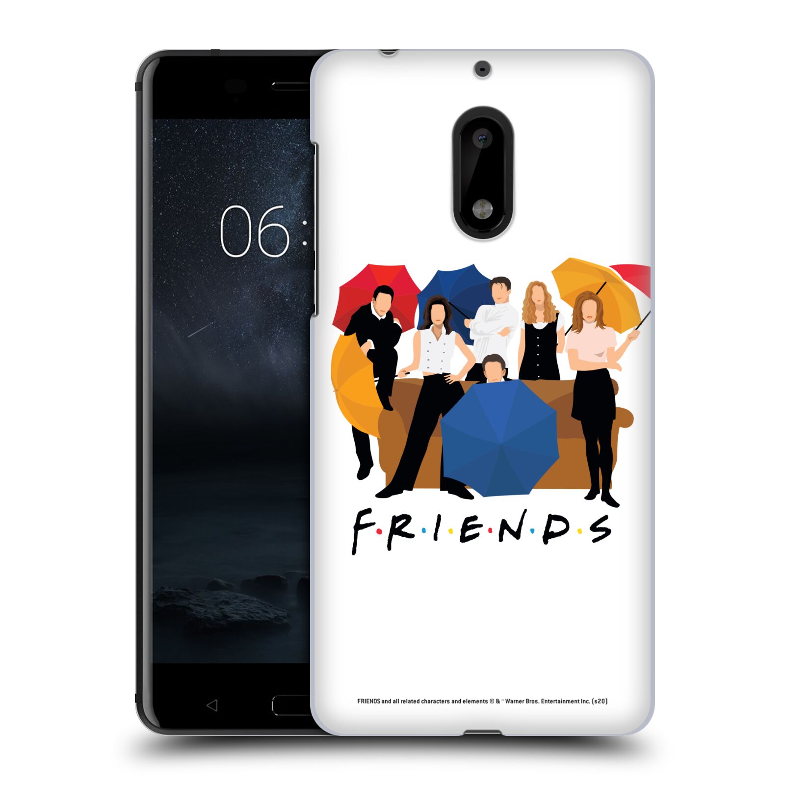 Obal na mobil Nokia 6 - HEAD CASE  - Přátelé - Silueta