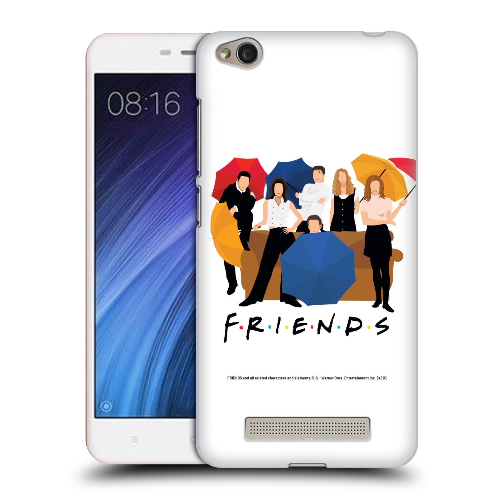 Obal na mobil Xiaomi Redmi 4a - HEAD CASE  - Přátelé - Silueta