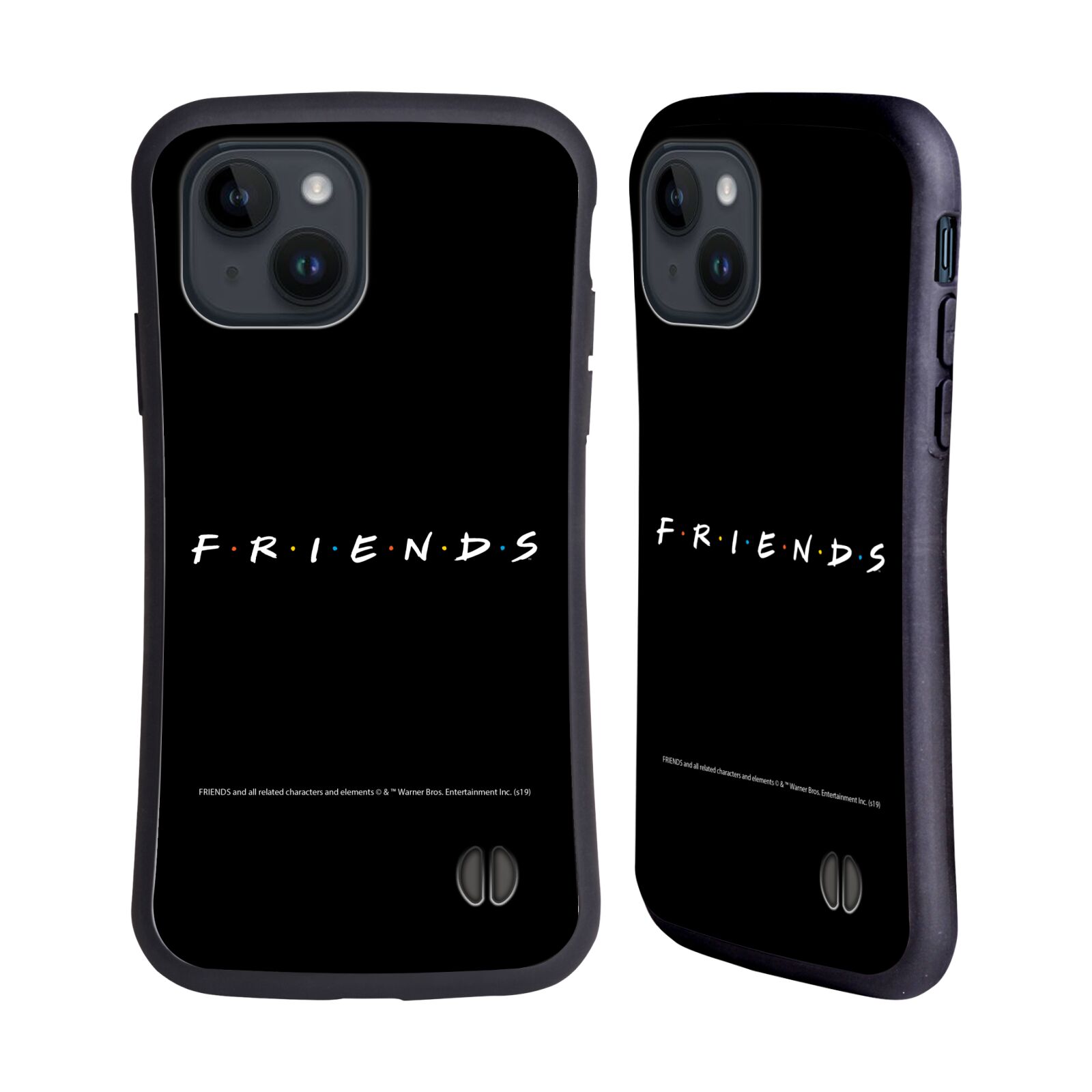 Obal na mobil Apple iPhone 15 - HEAD CASE - Přátelé - nadpis černá