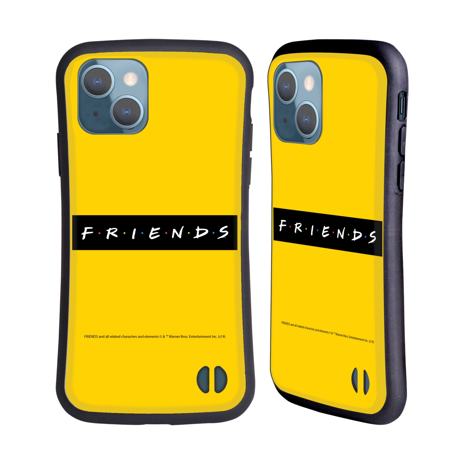 Obal na mobil Apple iPhone 13 - HEAD CASE - Přátelé - nadpis žlutá