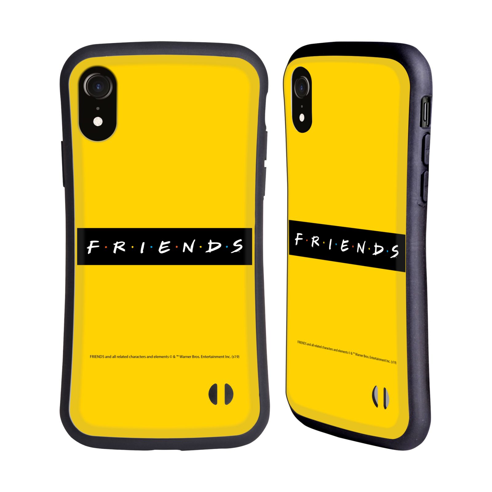 Obal na mobil Apple iPhone XR - HEAD CASE - Přátelé - nadpis žlutá