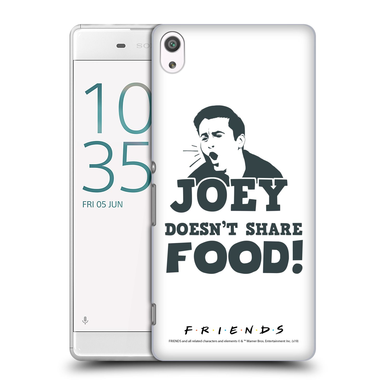 Pouzdro na mobil Sony Xperia XA ULTRA - HEAD CASE - Seriál Přátelé - Joey se o jídlo nedělí