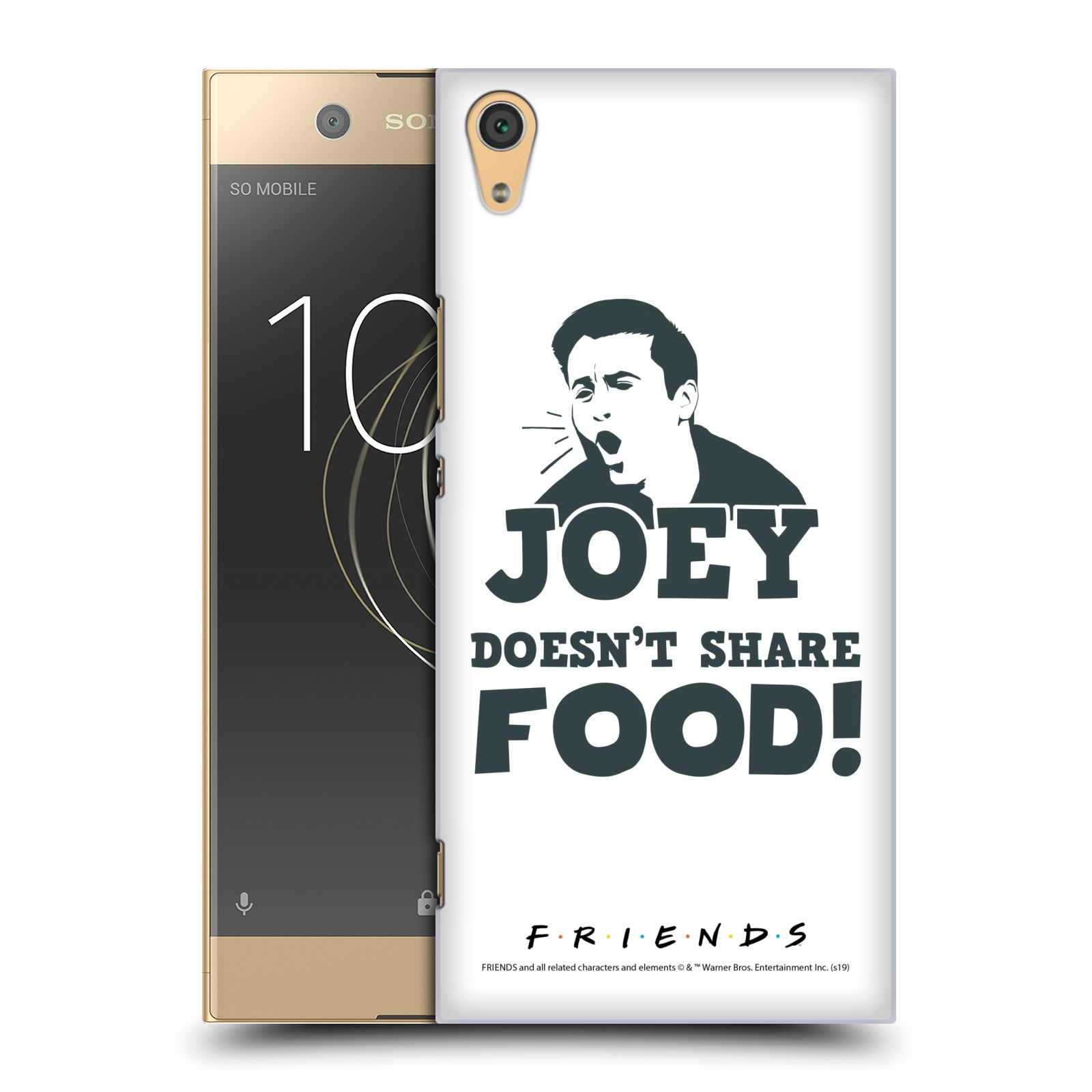 Pouzdro na mobil Sony Xperia XA1 ULTRA - HEAD CASE - Seriál Přátelé - Joey se o jídlo nedělí