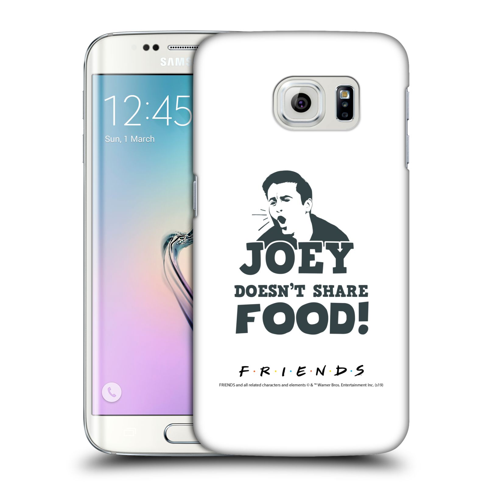 Pouzdro na mobil Samsung Galaxy S6 EDGE - HEAD CASE - Seriál Přátelé - Joey se o jídlo nedělí