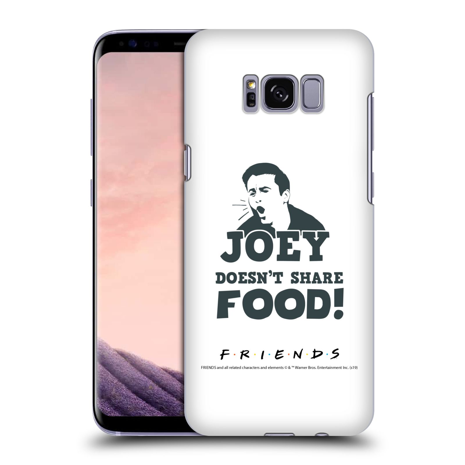 Pouzdro na mobil Samsung Galaxy S8 - HEAD CASE - Seriál Přátelé - Joey se o jídlo nedělí