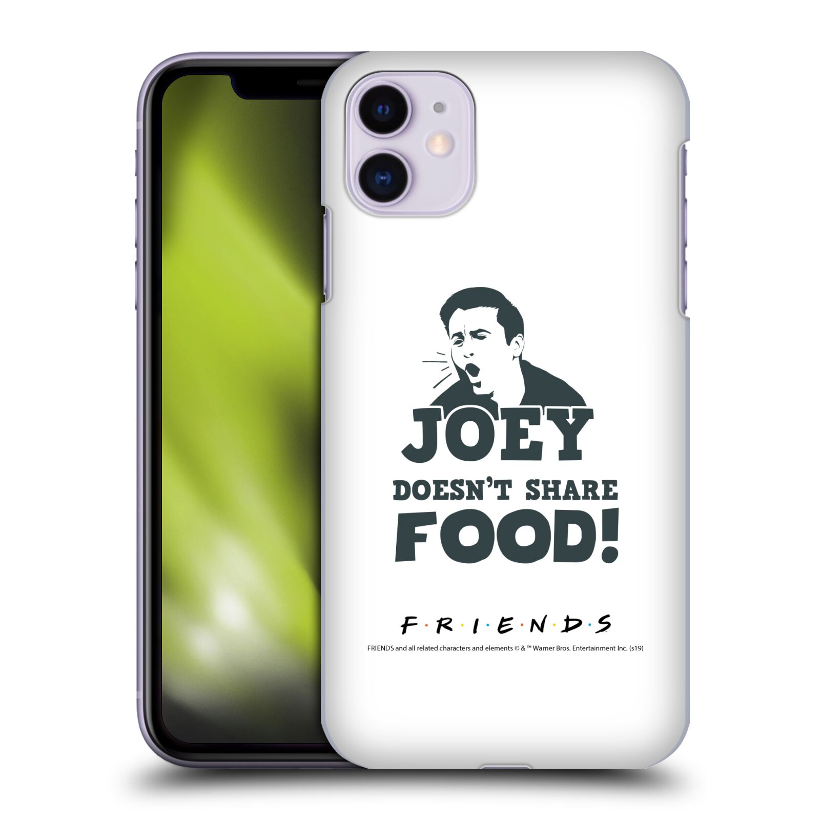 Pouzdro na mobil Apple Iphone 11 - HEAD CASE - Seriál Přátelé - Joey se o jídlo nedělí