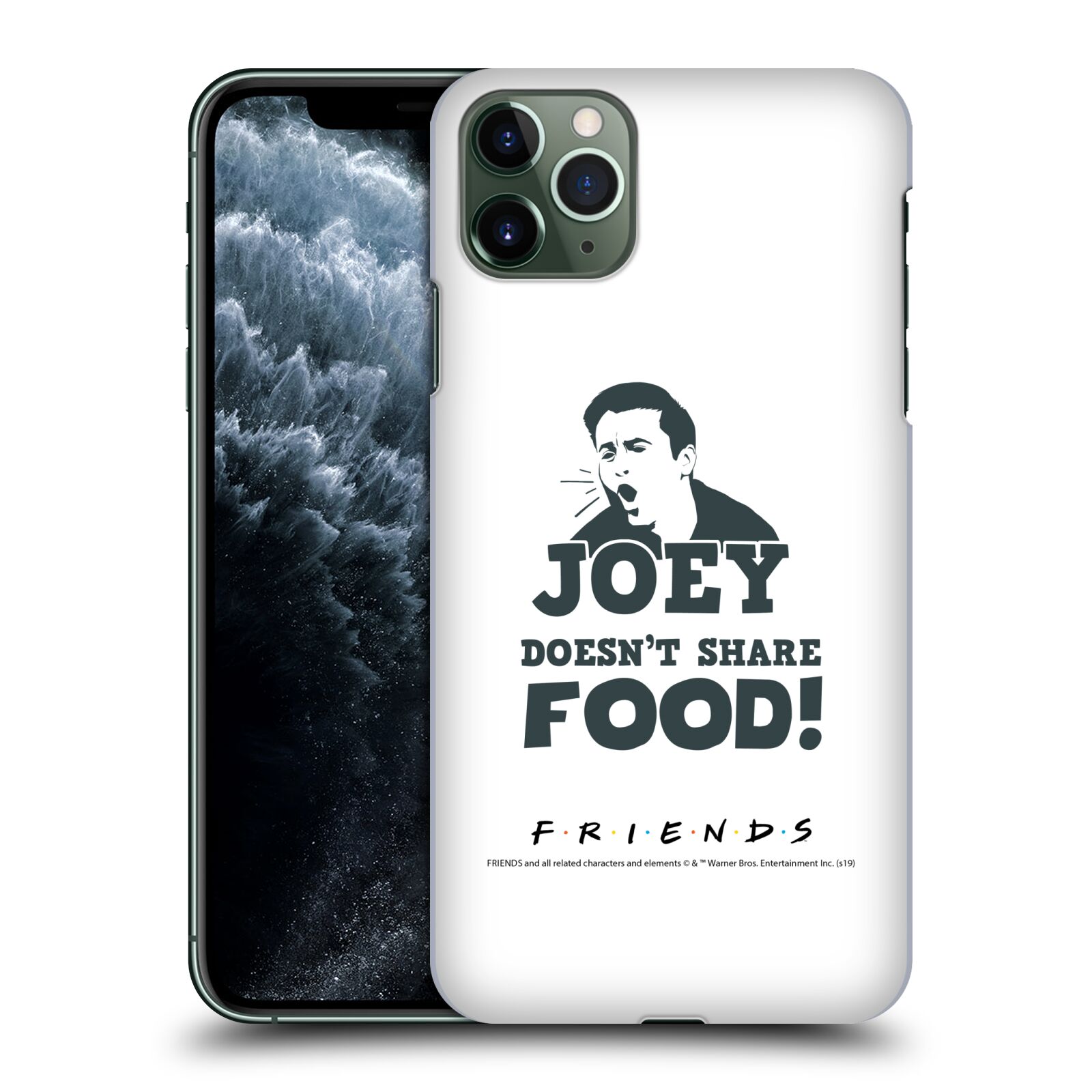 Pouzdro na mobil Apple Iphone 11 PRO MAX - HEAD CASE - Seriál Přátelé - Joey se o jídlo nedělí