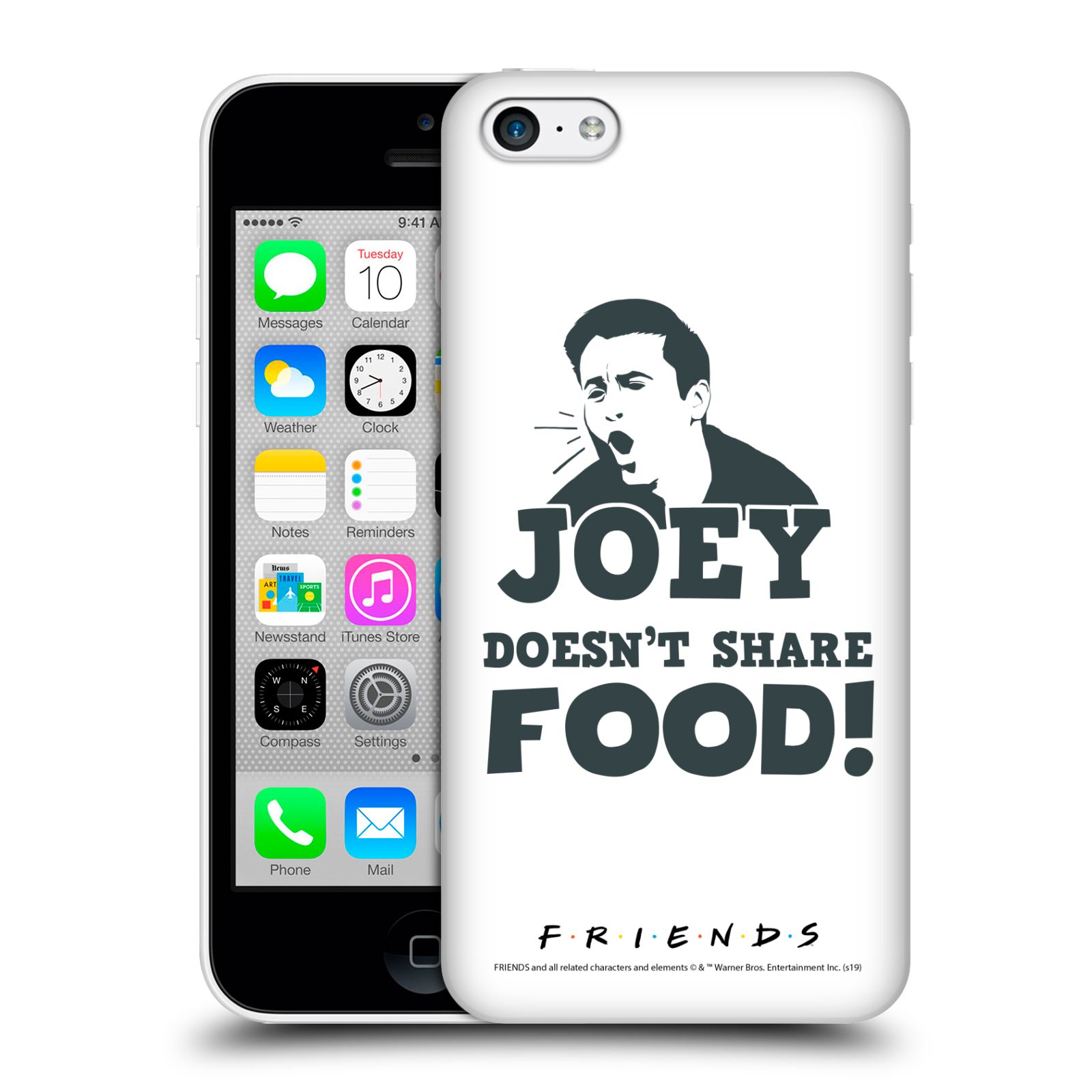 Pouzdro na mobil Apple Iphone 5C - HEAD CASE - Seriál Přátelé - Joey se o jídlo nedělí