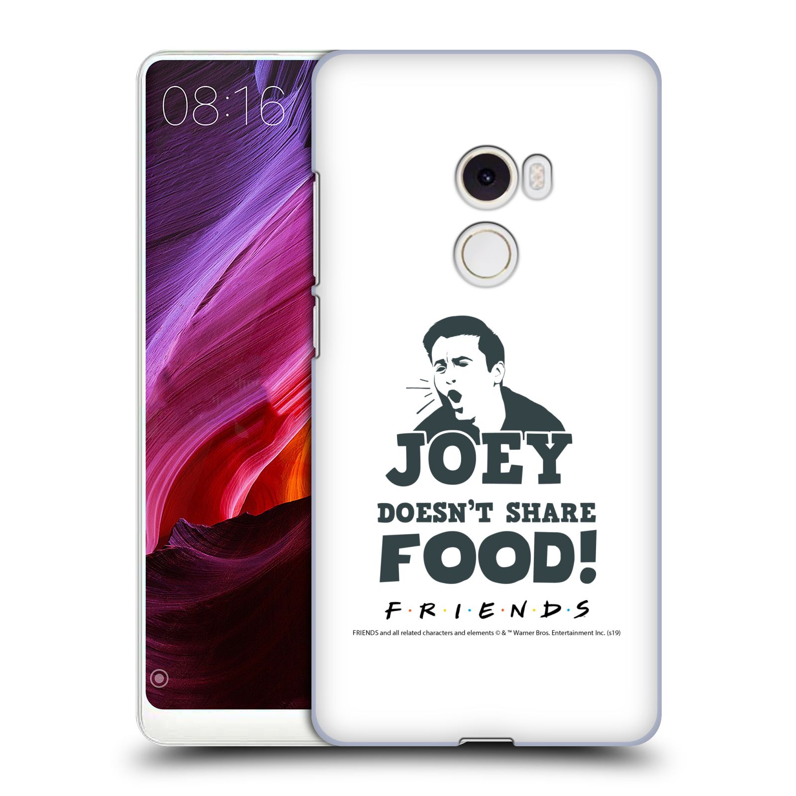 Pouzdro na mobil Xiaomi Mi Mix 2 - HEAD CASE - Seriál Přátelé - Joey se o jídlo nedělí