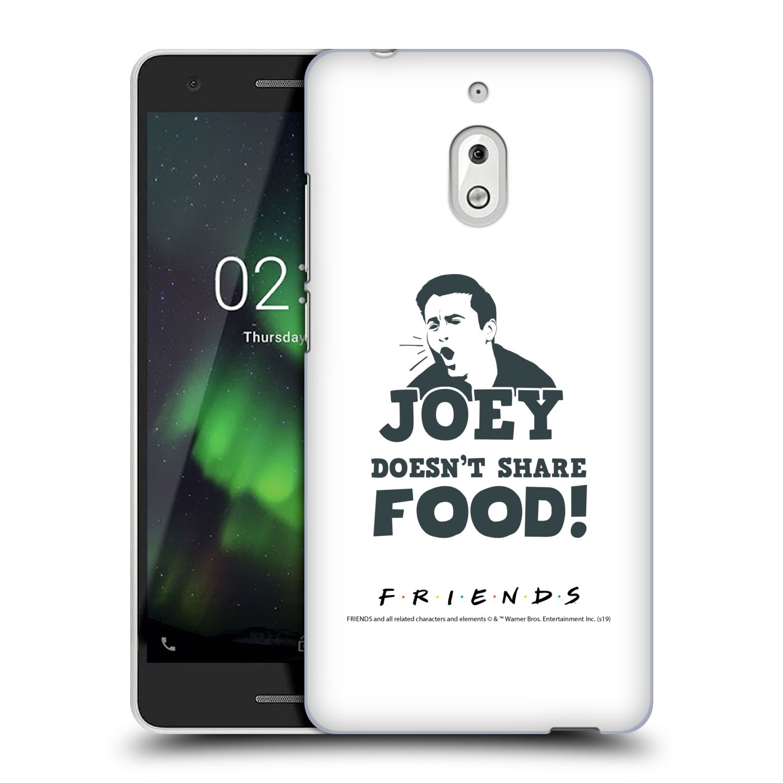Pouzdro na mobil Nokia 2.1 - HEAD CASE - Seriál Přátelé - Joey se o jídlo nedělí