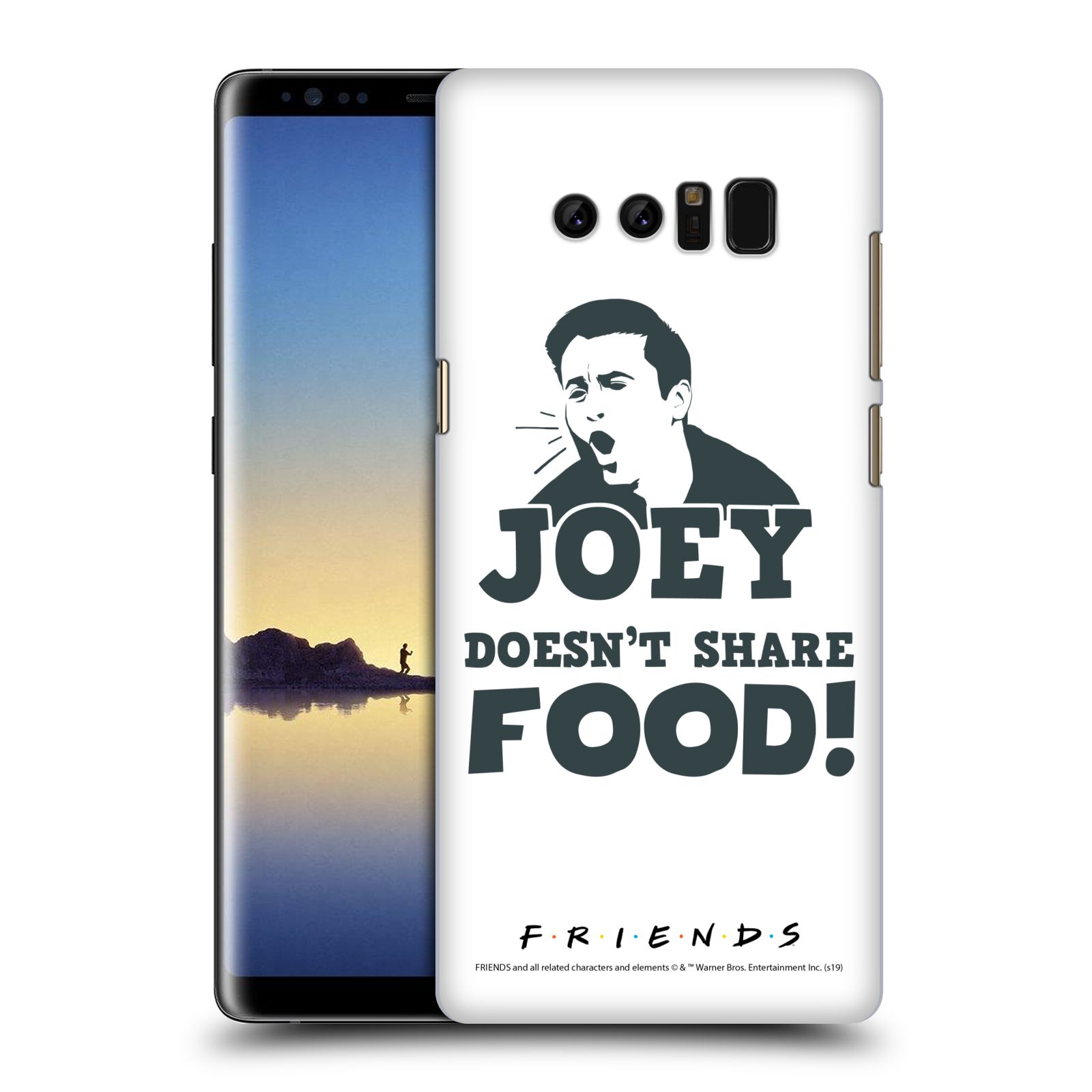 Pouzdro na mobil Samsung Galaxy Note 8 - HEAD CASE - Seriál Přátelé - Joey se o jídlo nedělí