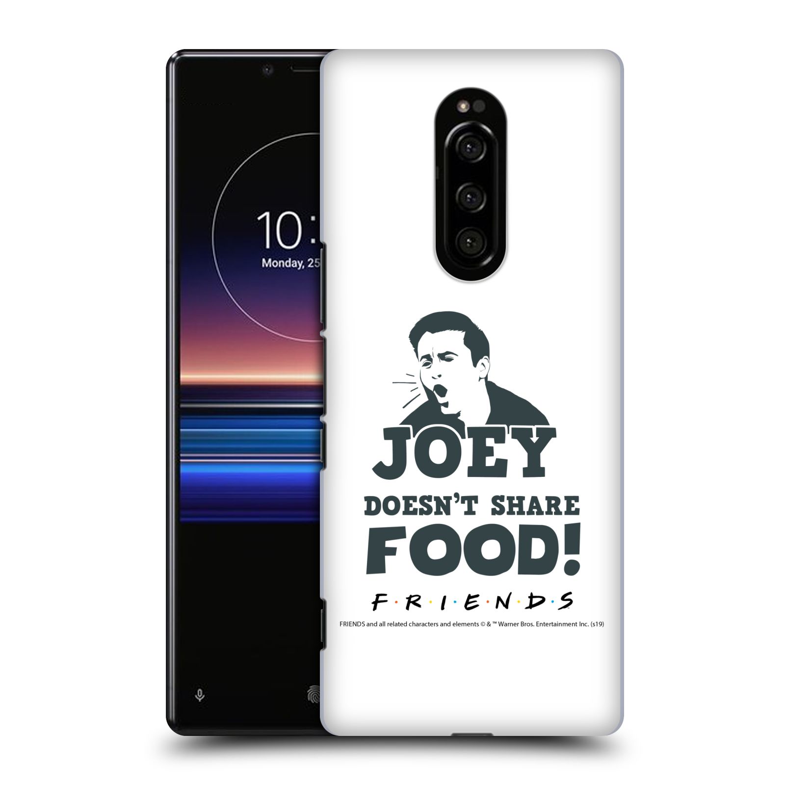 Pouzdro na mobil Sony Xperia 1 - HEAD CASE - Seriál Přátelé - Joey se o jídlo nedělí
