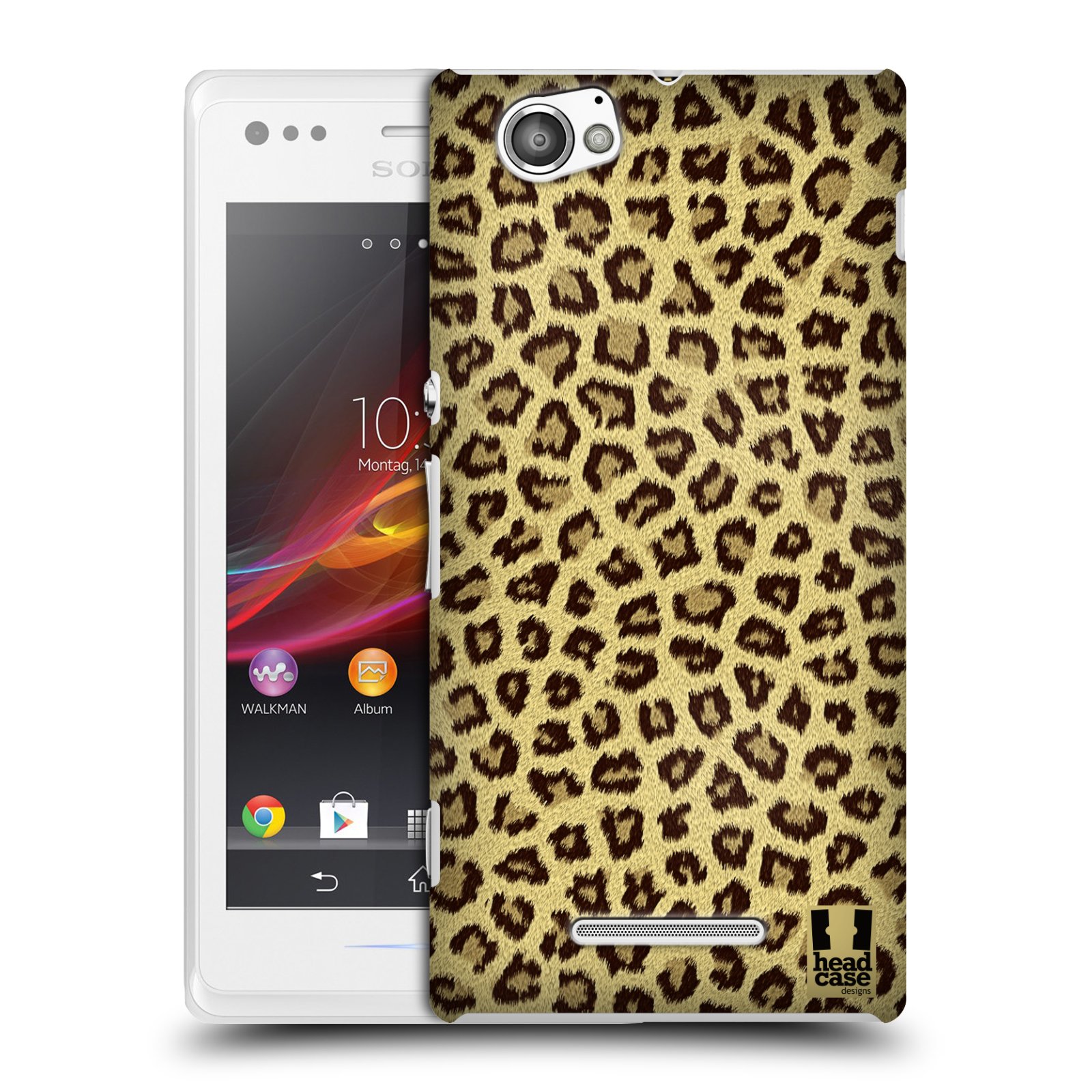 HEAD CASE plastový obal na mobil Sony Xperia M vzor Srstnatá kolekce jaguár