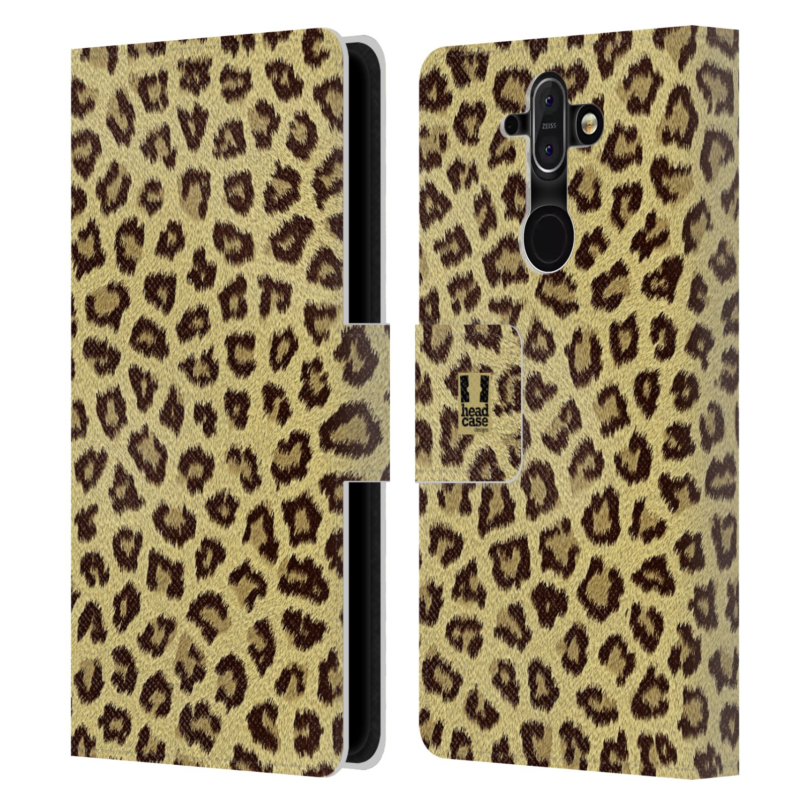 HEAD CASE Flipové pouzdro pro mobil Nokia 8 SIROCCO zvíře srst divoká kolekce jaguár, gepard