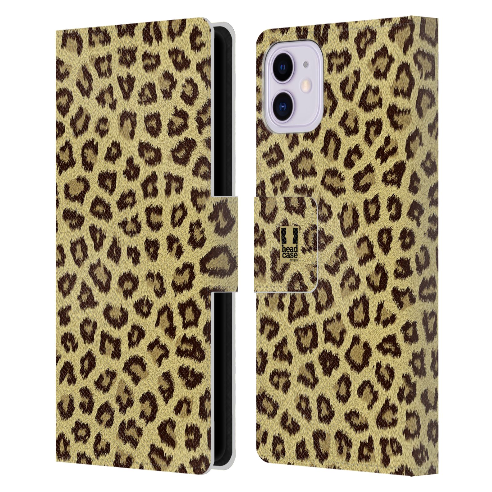 Pouzdro na mobil Apple Iphone 11 zvíře srst divoká kolekce jaguár, gepard