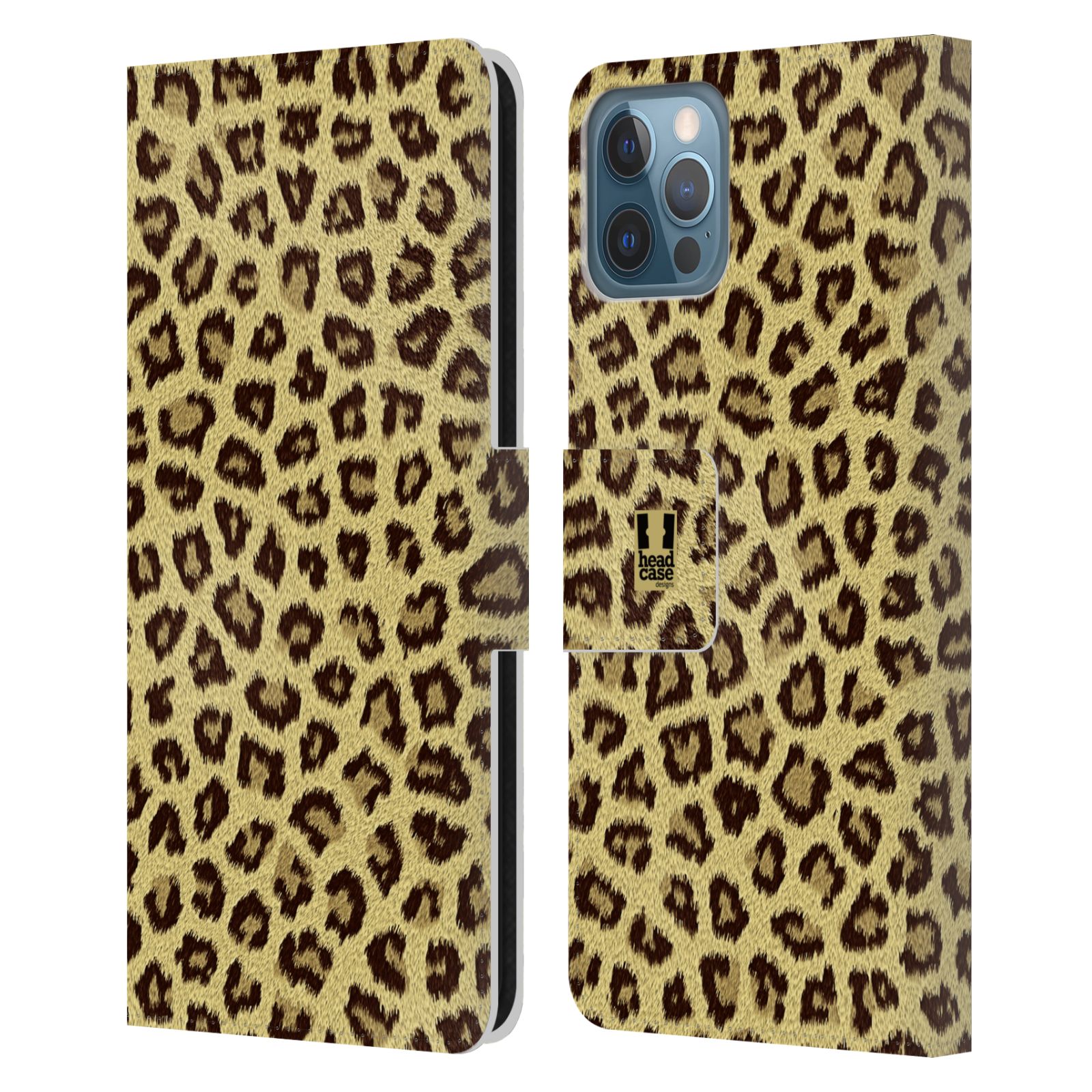 Pouzdro pro mobil Apple Iphone 12 / 12 Pro - Obrázek zvířecí srst jaguár, gepard
