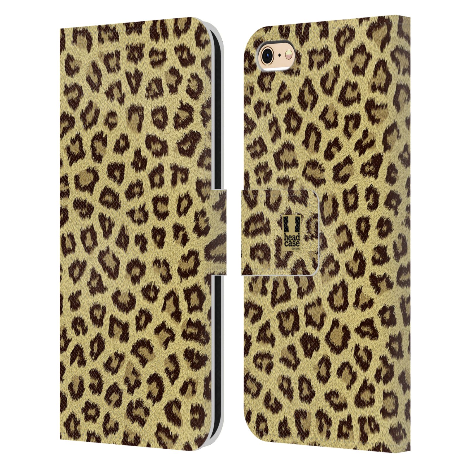 HEAD CASE Flipové pouzdro pro mobil Apple Iphone 6/6s zvíře srst divoká kolekce jaguár, gepard