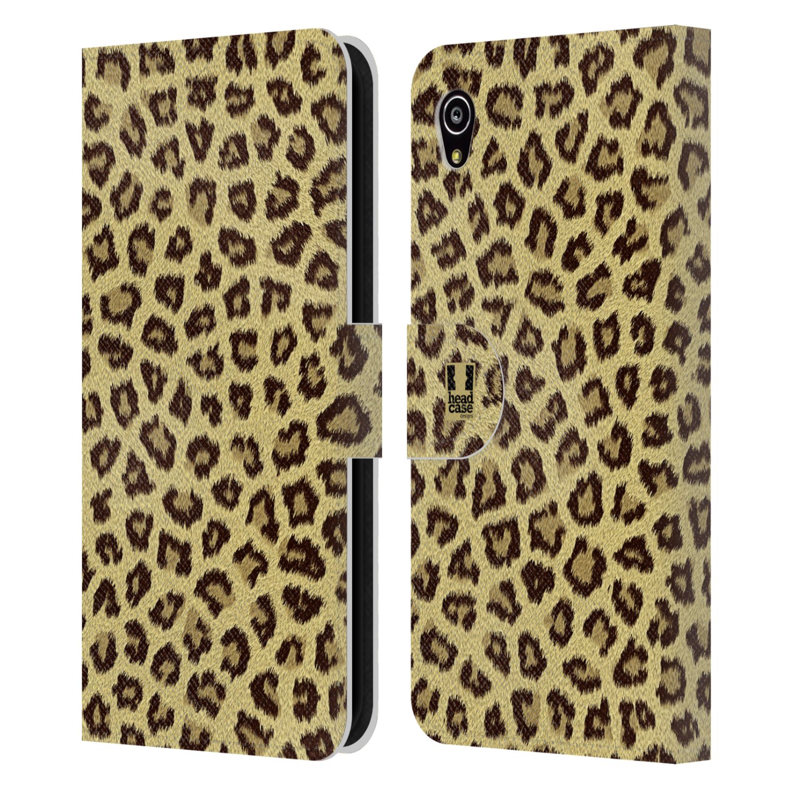 HEAD CASE Flipové pouzdro pro mobil SONY XPERIA M4 AQUA zvíře srst divoká kolekce jaguár, gepard