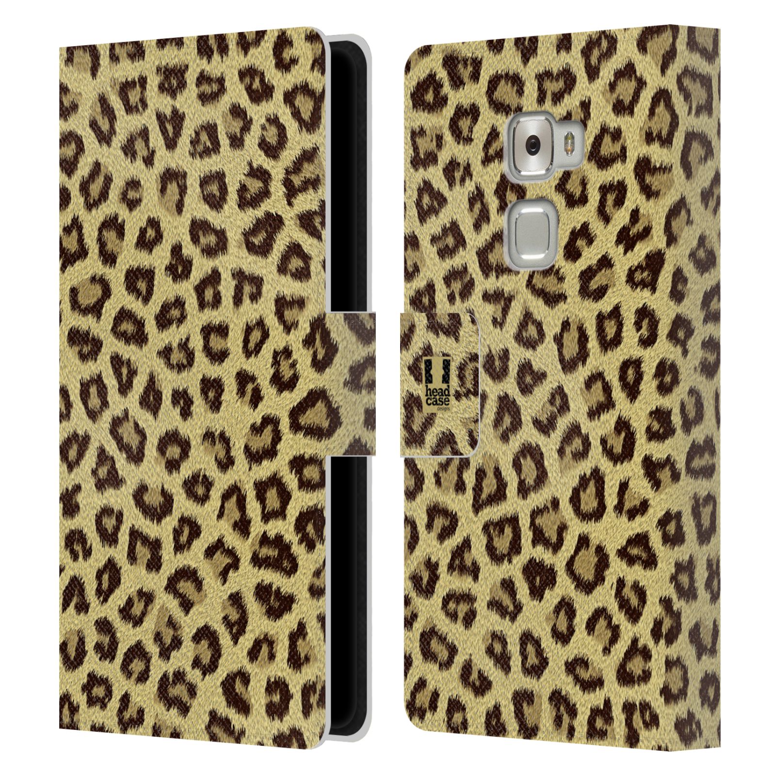 HEAD CASE Flipové pouzdro pro mobil Huawei MATE S zvíře srst divoká kolekce jaguár, gepard
