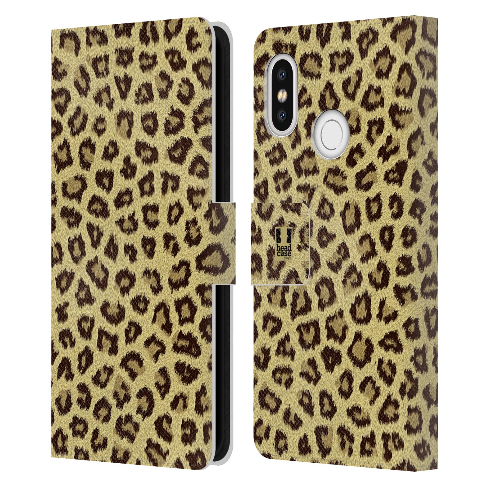HEAD CASE Flipové pouzdro pro mobil Xiaomi Mi 8 zvíře srst divoká kolekce jaguár, gepard