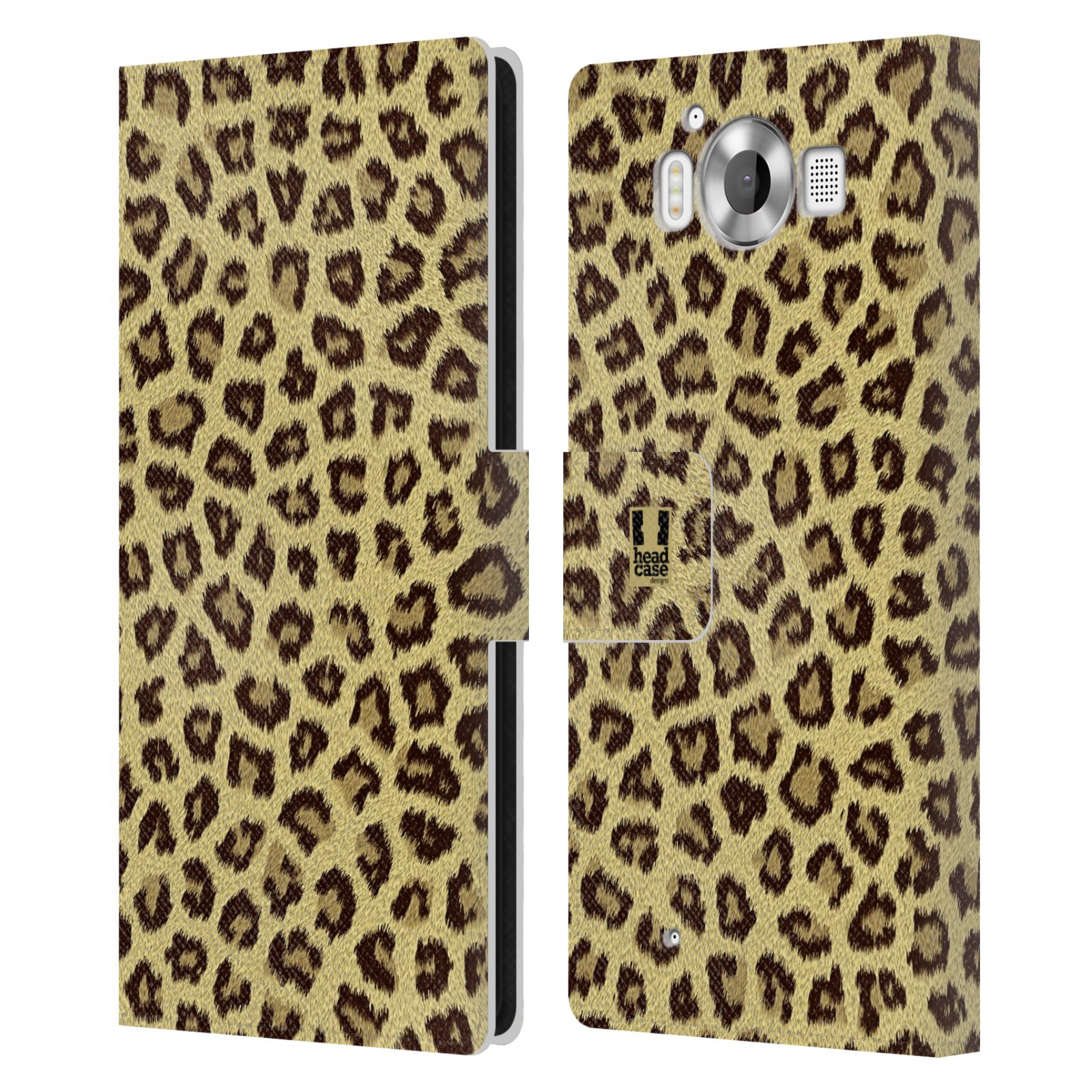 HEAD CASE Flipové pouzdro pro mobil Microsoft Lumia 950 / LUMIA 950 DUAL SIM zvíře srst divoká kolekce jaguár, gepard
