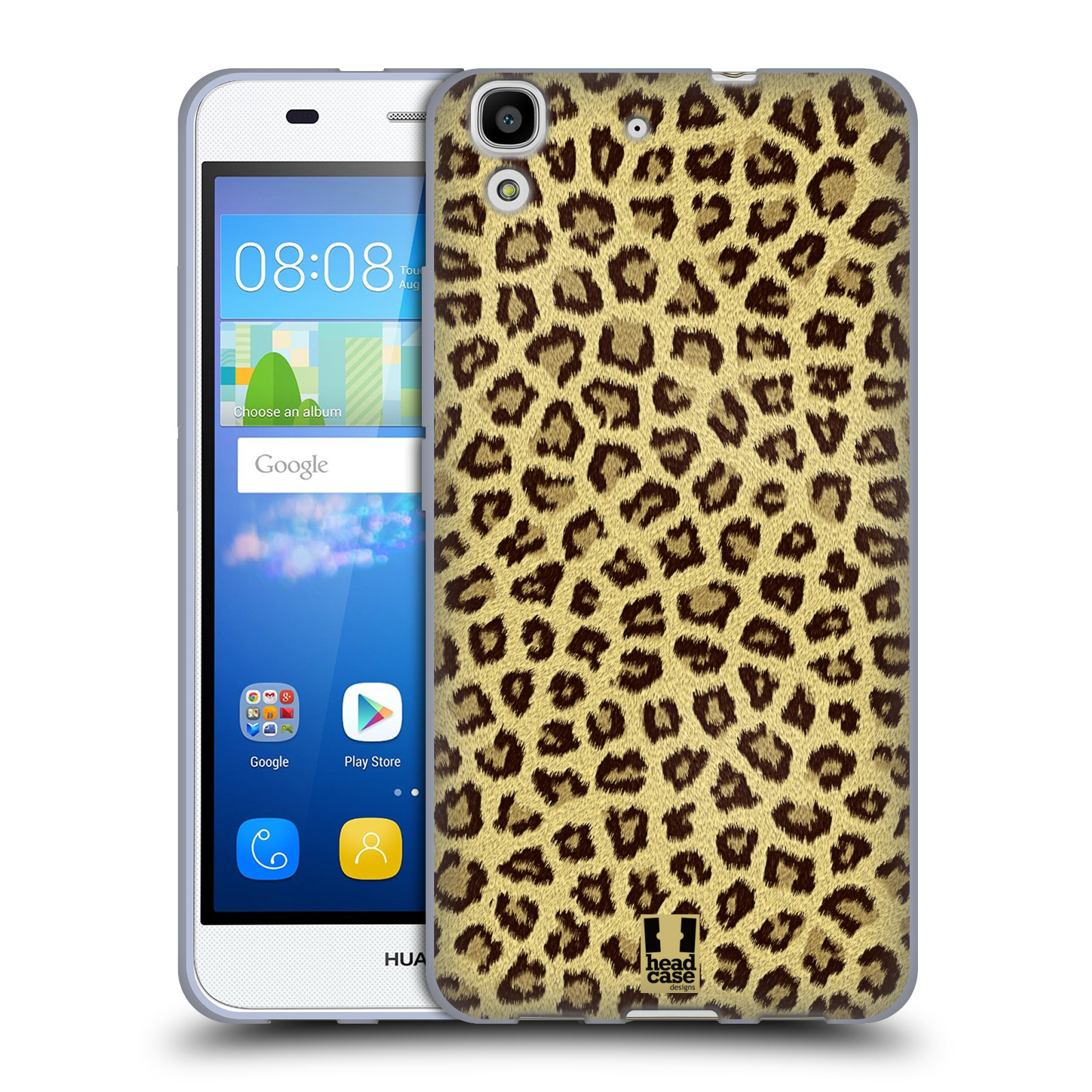 HEAD CASE silikonový obal na mobil HUAWEI Y6 vzor Srstnatá kolekce jaguár