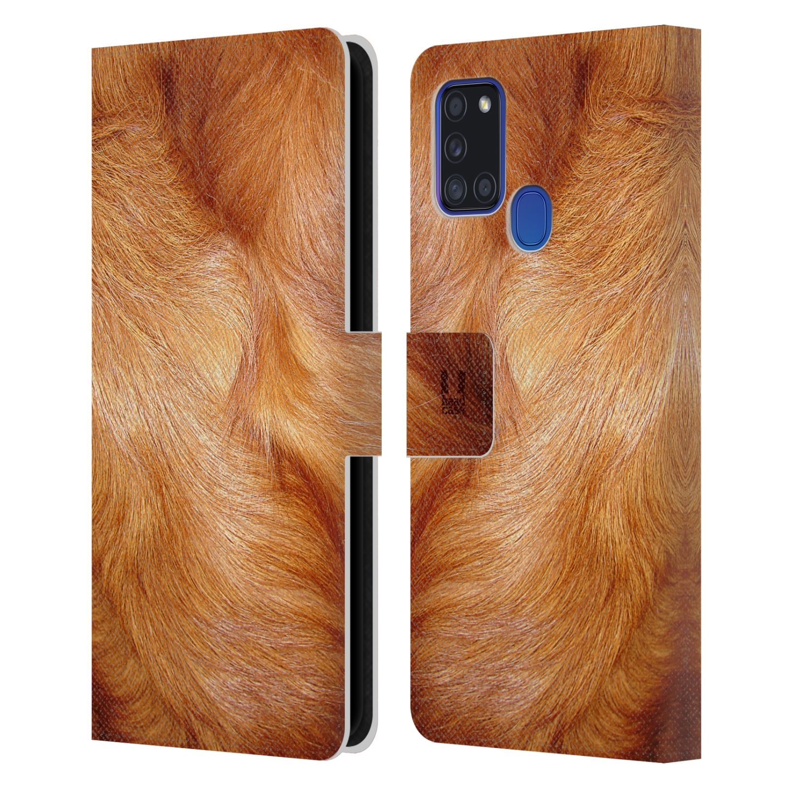 HEAD CASE Flipové pouzdro pro mobil Samsung Galaxy A21s zvíře srst divoká kolekce pes retrívr