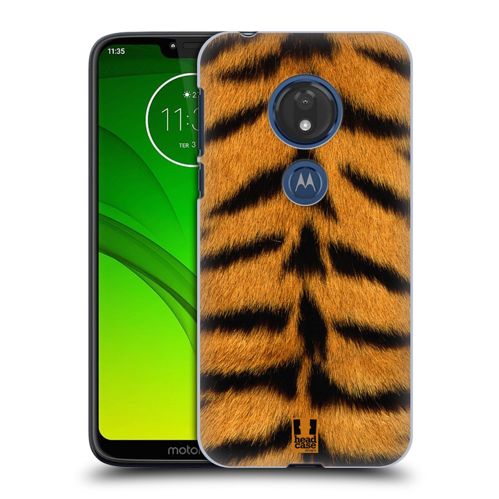 Pouzdro na mobil Motorola Moto G7 Play vzor Srstnatá kolekce TYGR