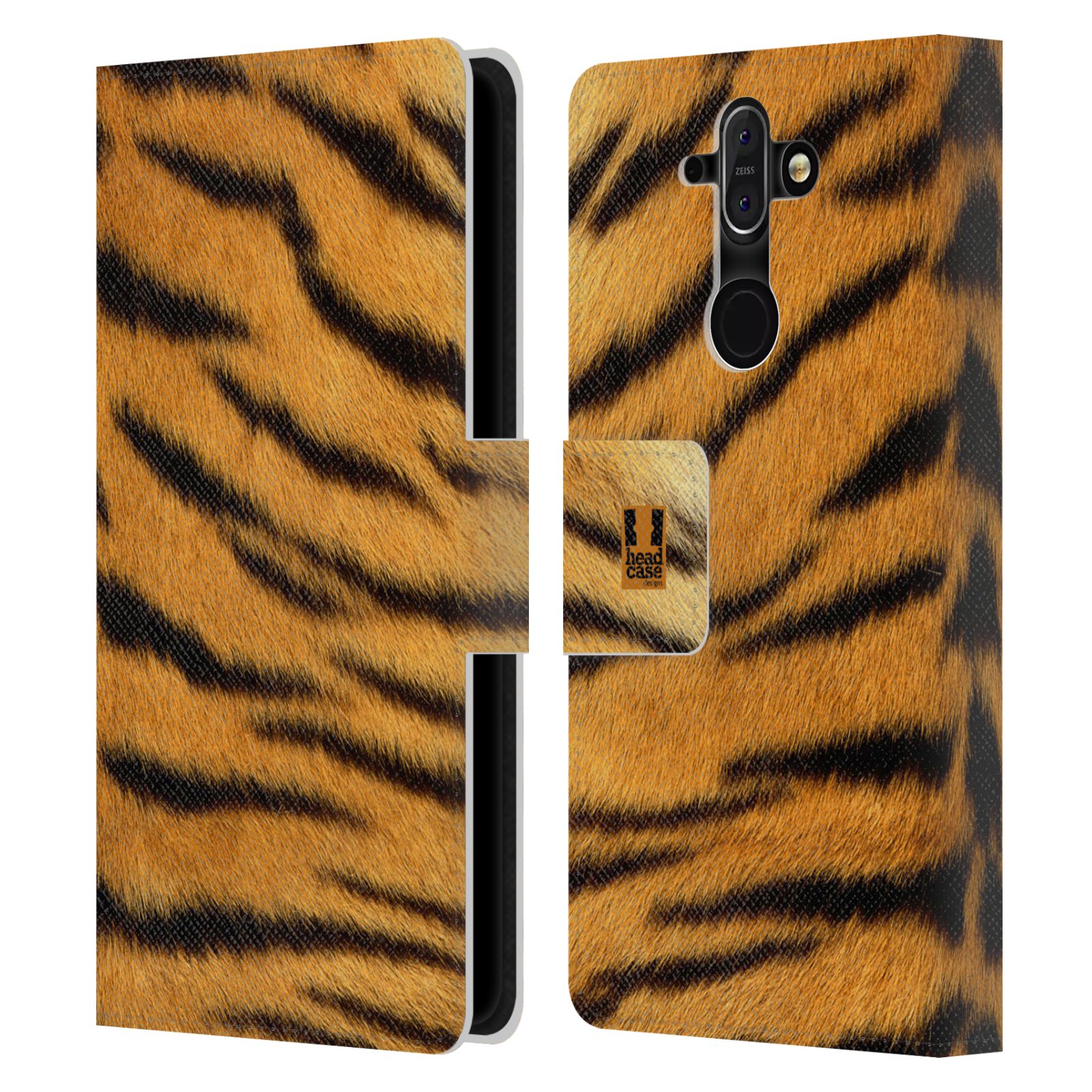 HEAD CASE Flipové pouzdro pro mobil Nokia 8 SIROCCO zvíře srst divoká kolekce tygr