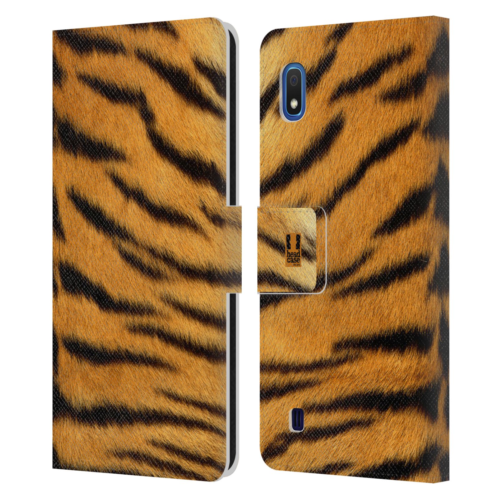 Pouzdro na mobil Samsung Galaxy A10 zvíře srst divoká kolekce tygr