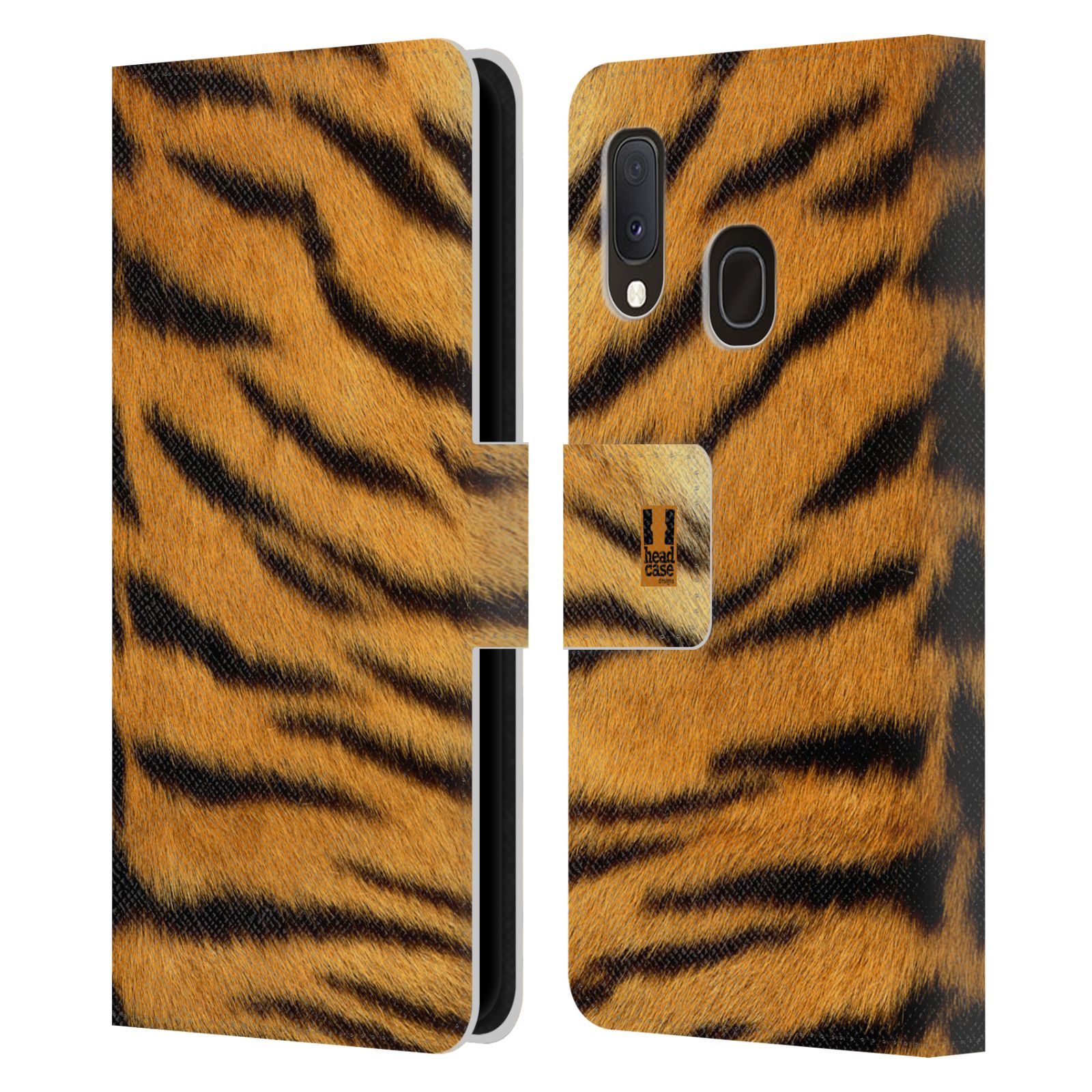 Pouzdro na mobil Samsung Galaxy A20e zvíře srst divoká kolekce tygr