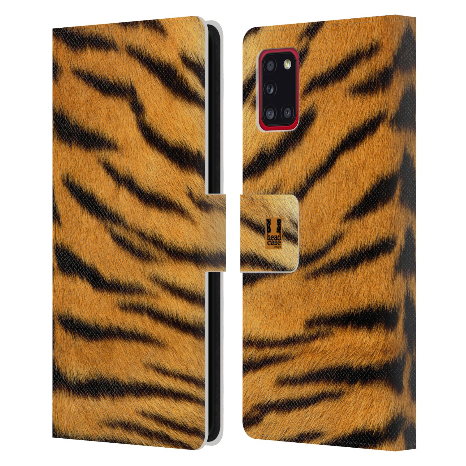 Pouzdro HEAD CASE na mobil Samsung Galaxy A31 zvíře srst divoká kolekce tygr