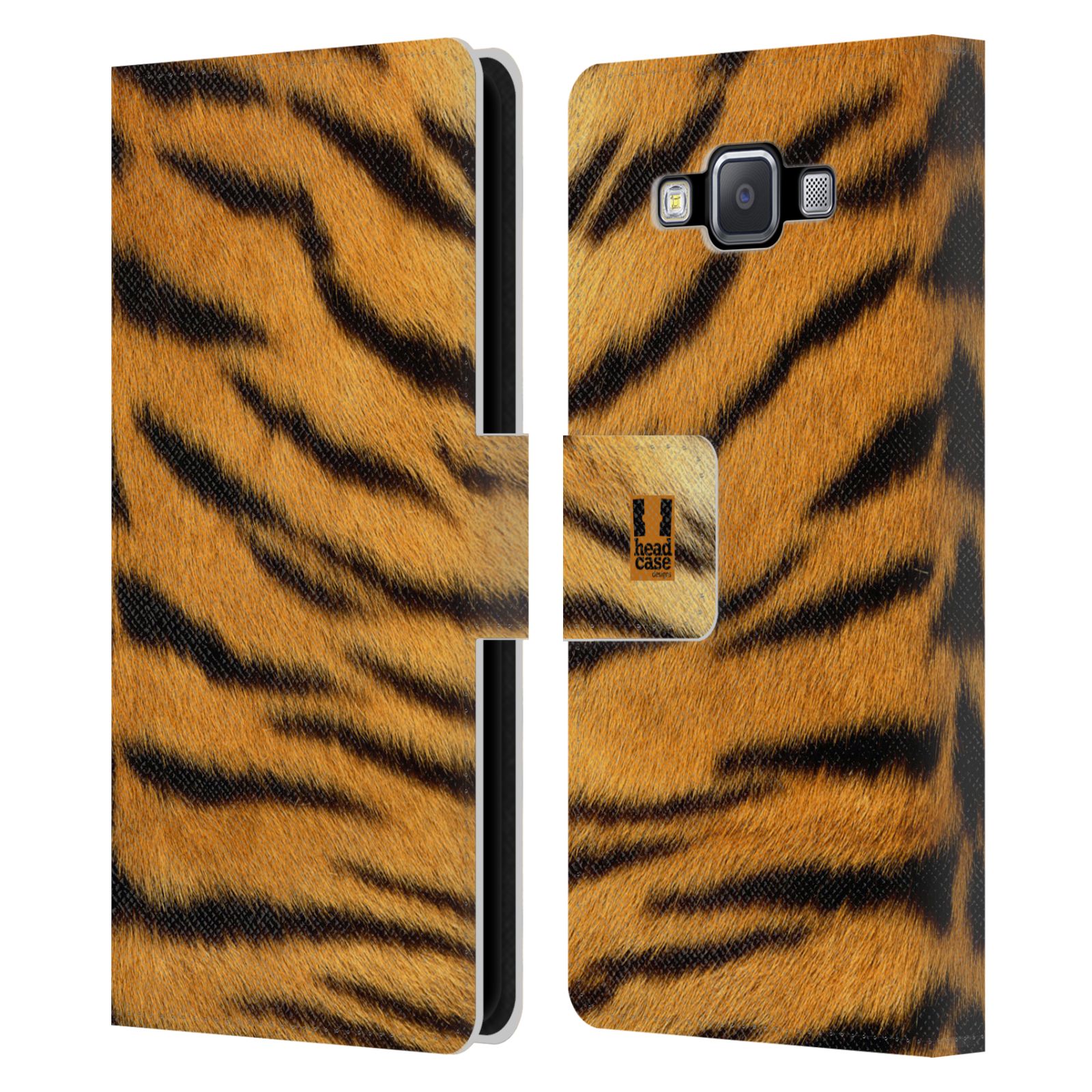 HEAD CASE Flipové pouzdro pro mobil Samsung Galaxy A5 zvíře srst divoká kolekce tygr
