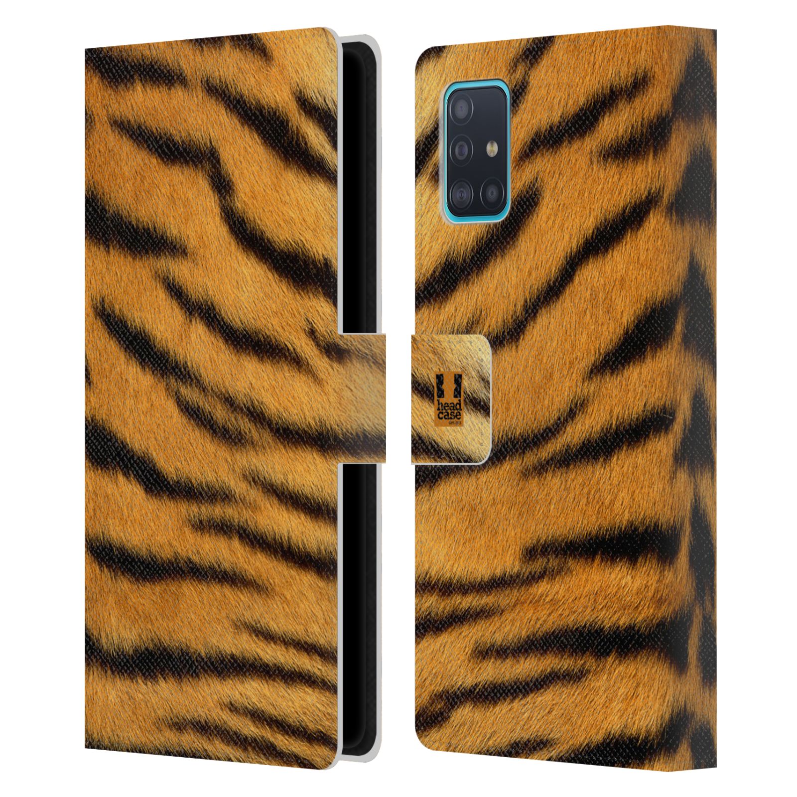 Pouzdro na mobil Samsung Galaxy A51 (A515F) zvíře srst divoká kolekce tygr