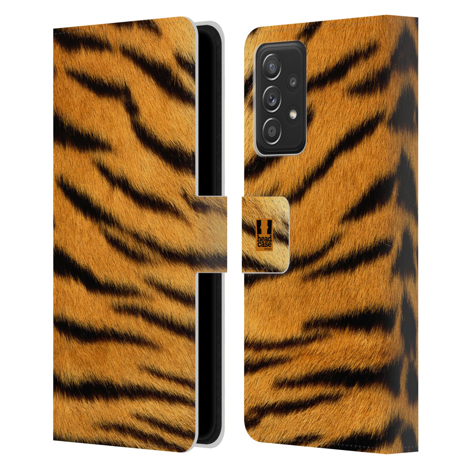Pouzdro HEAD CASE na mobil Samsung Galaxy A52 / A52 5G / A52s 5G zvíře srst divoká kolekce tygr