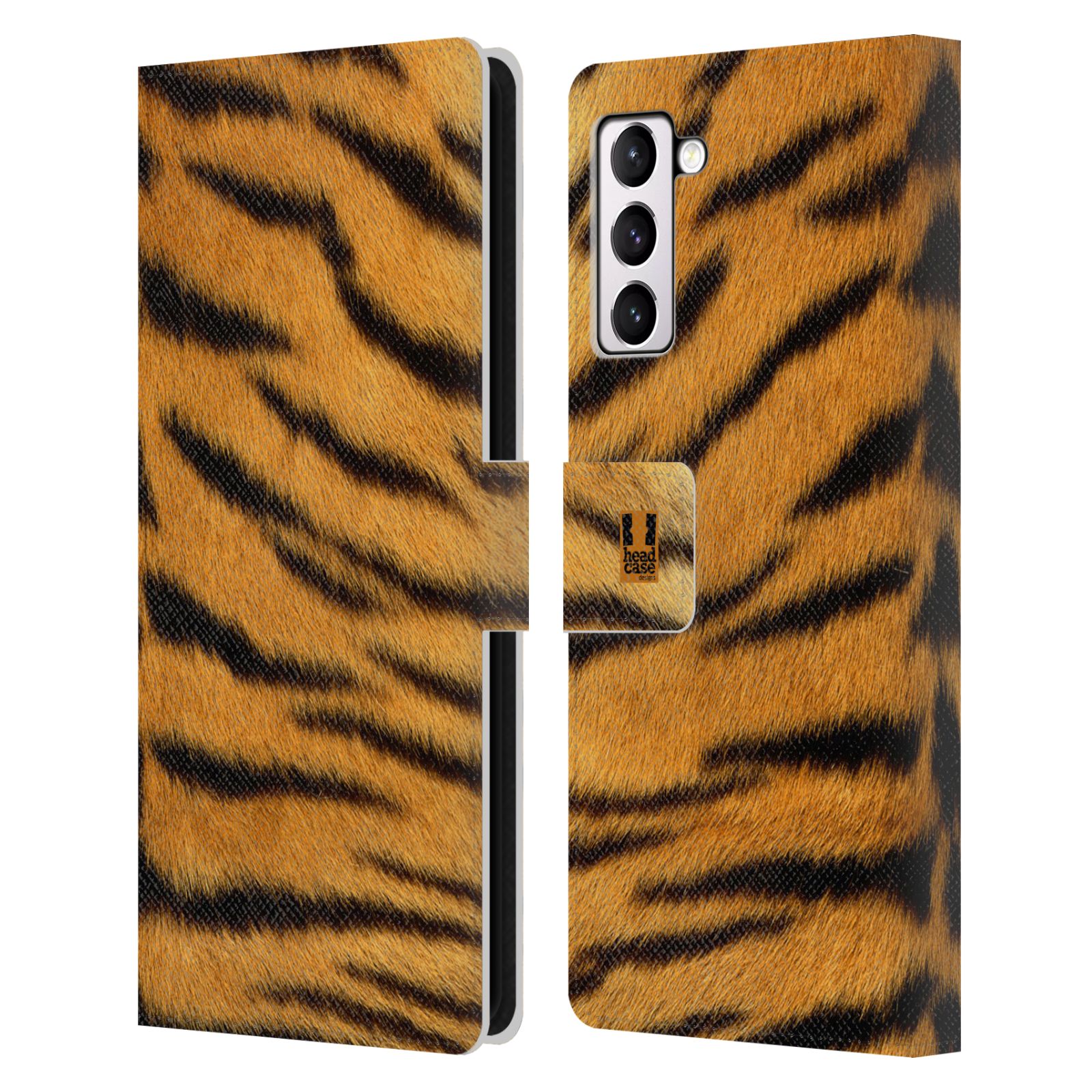 Pouzdro HEAD CASE na mobil Samsung Galaxy S21+ 5G / S21 PLUS 5G zvíře srst divoká kolekce tygr