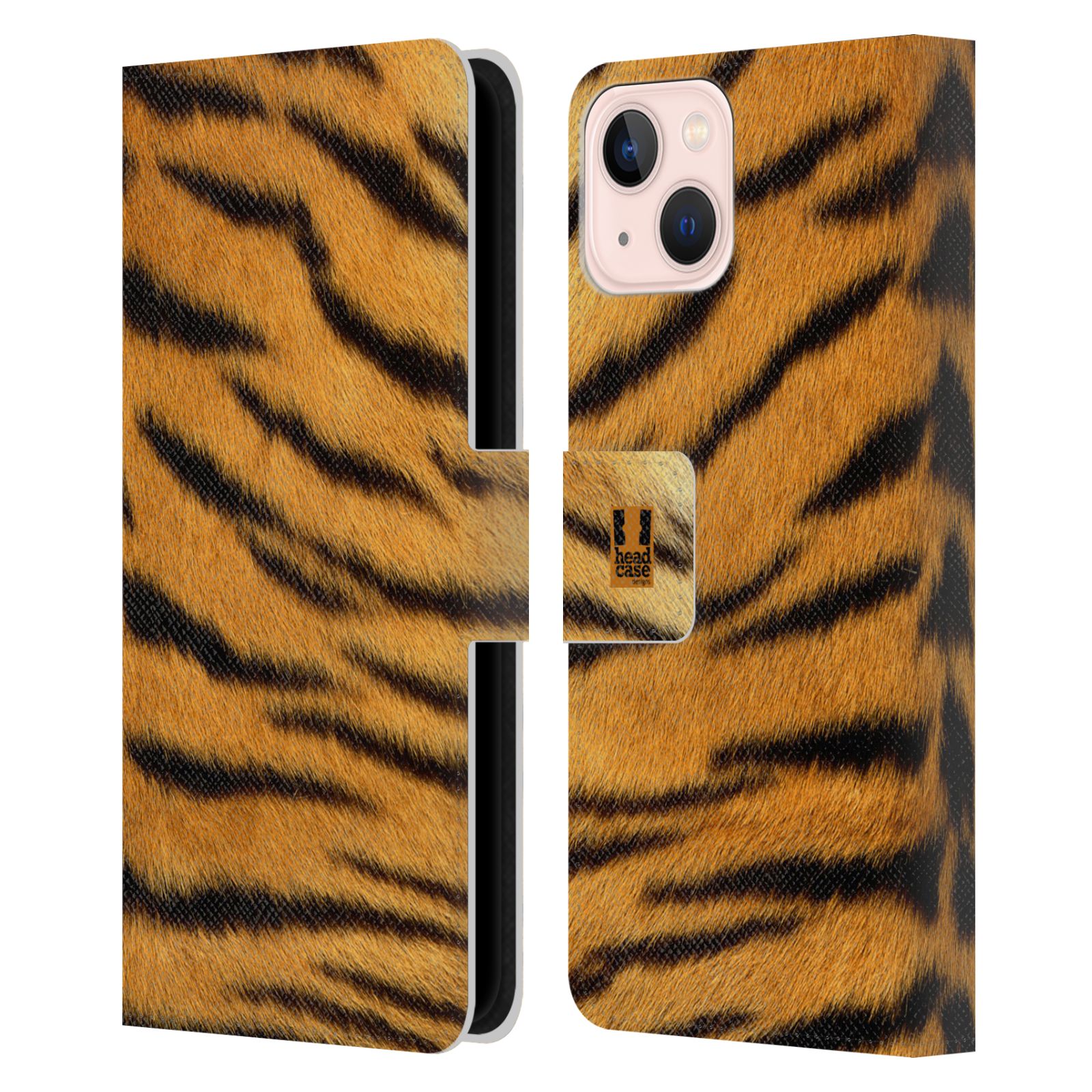 Pouzdro HEAD CASE na mobil Apple Iphone 13 zvíře srst divoká kolekce tygr
