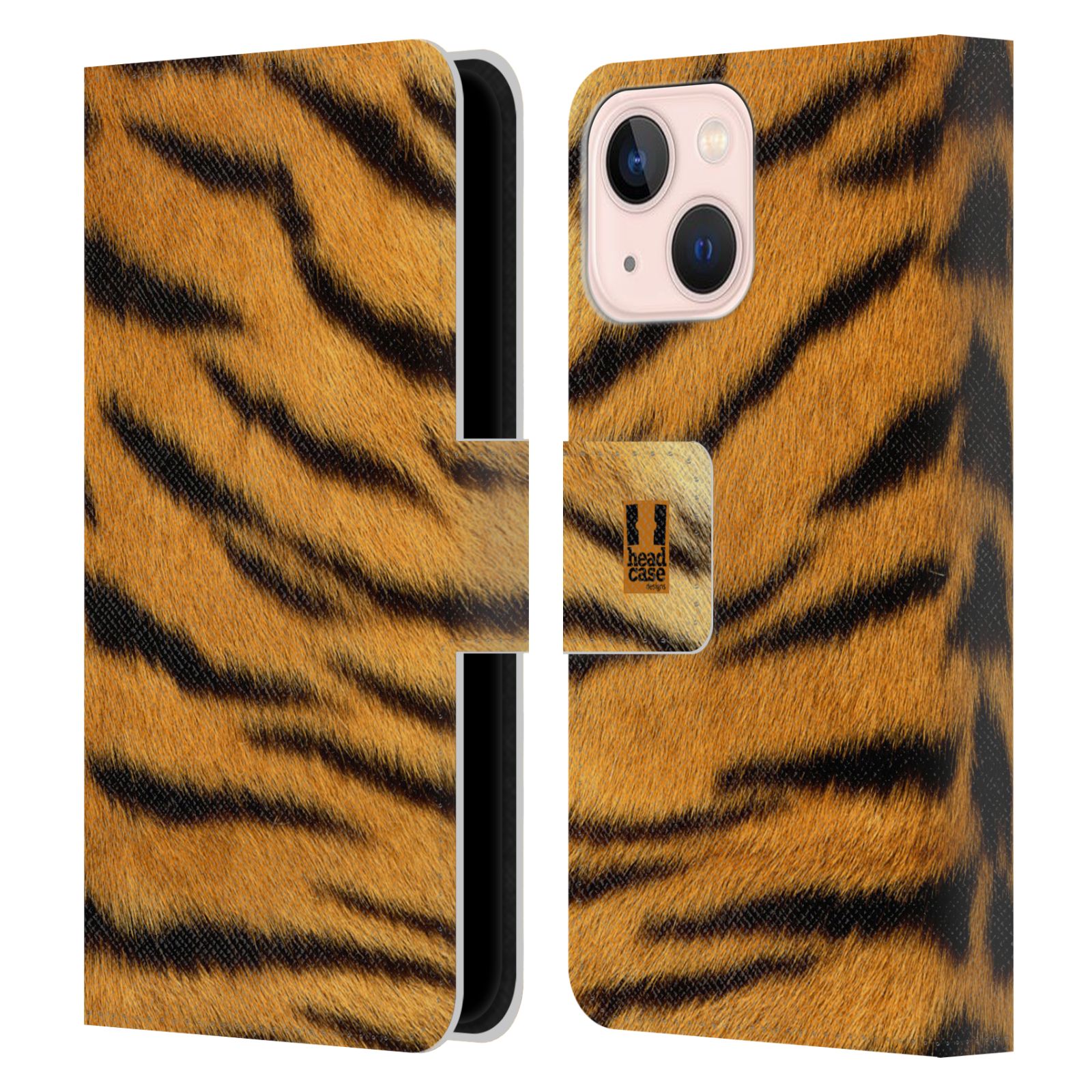 Pouzdro HEAD CASE na mobil Apple Iphone 13 MINI zvíře srst divoká kolekce tygr