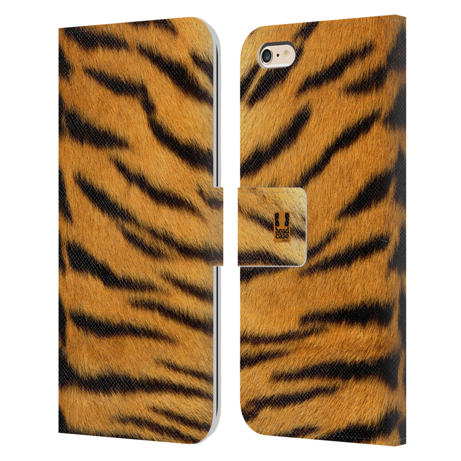 HEAD CASE Flipové pouzdro pro mobil Apple Iphone 6 PLUS / 6S PLUS zvíře srst divoká kolekce tygr
