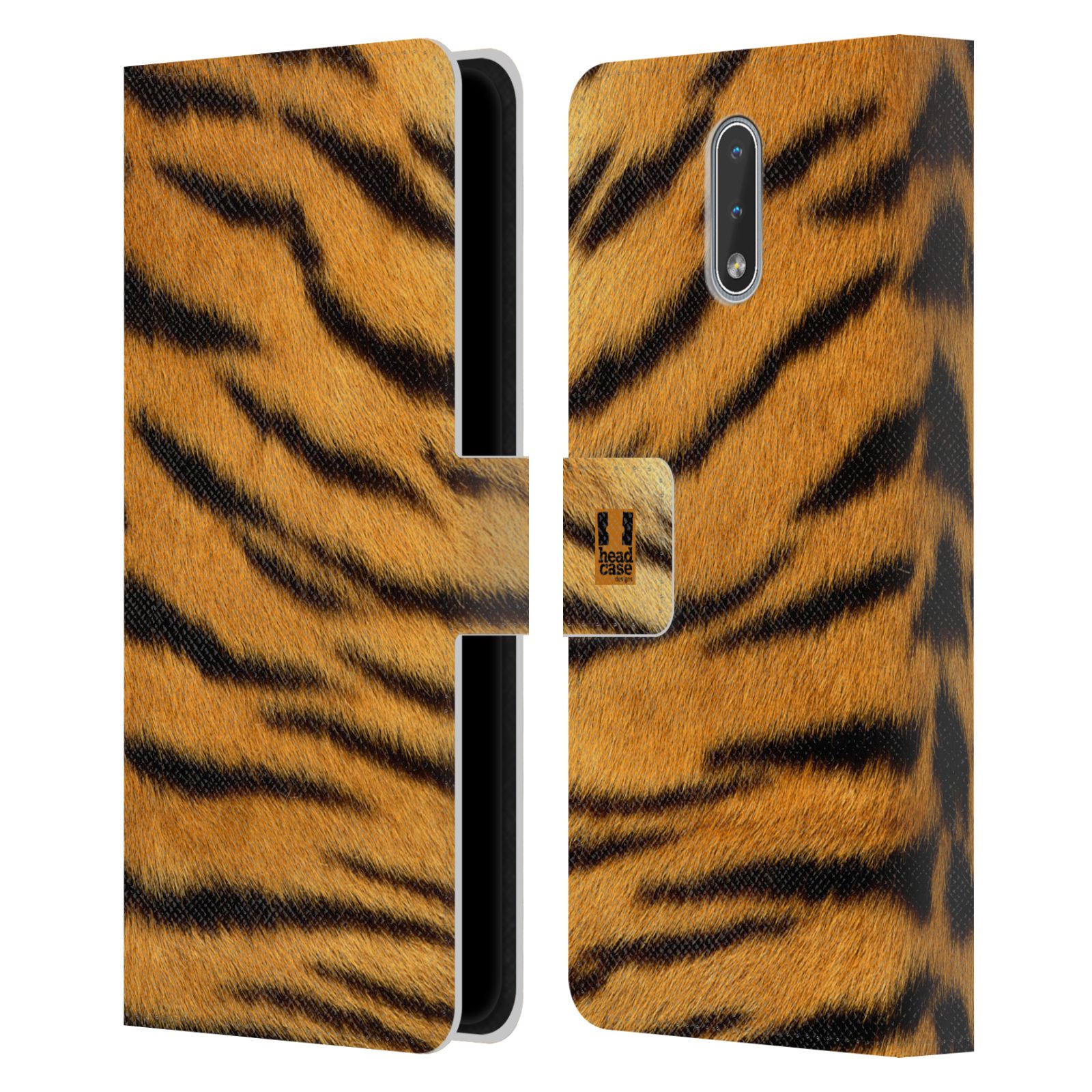 Pouzdro HEAD CASE na mobil Nokia 2.3 zvíře srst divoká kolekce tygr