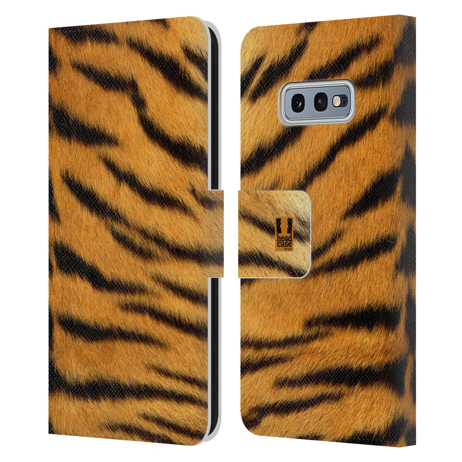 Pouzdro HEAD CASE na mobil Samsung Galaxy S10e zvíře srst divoká kolekce tygr