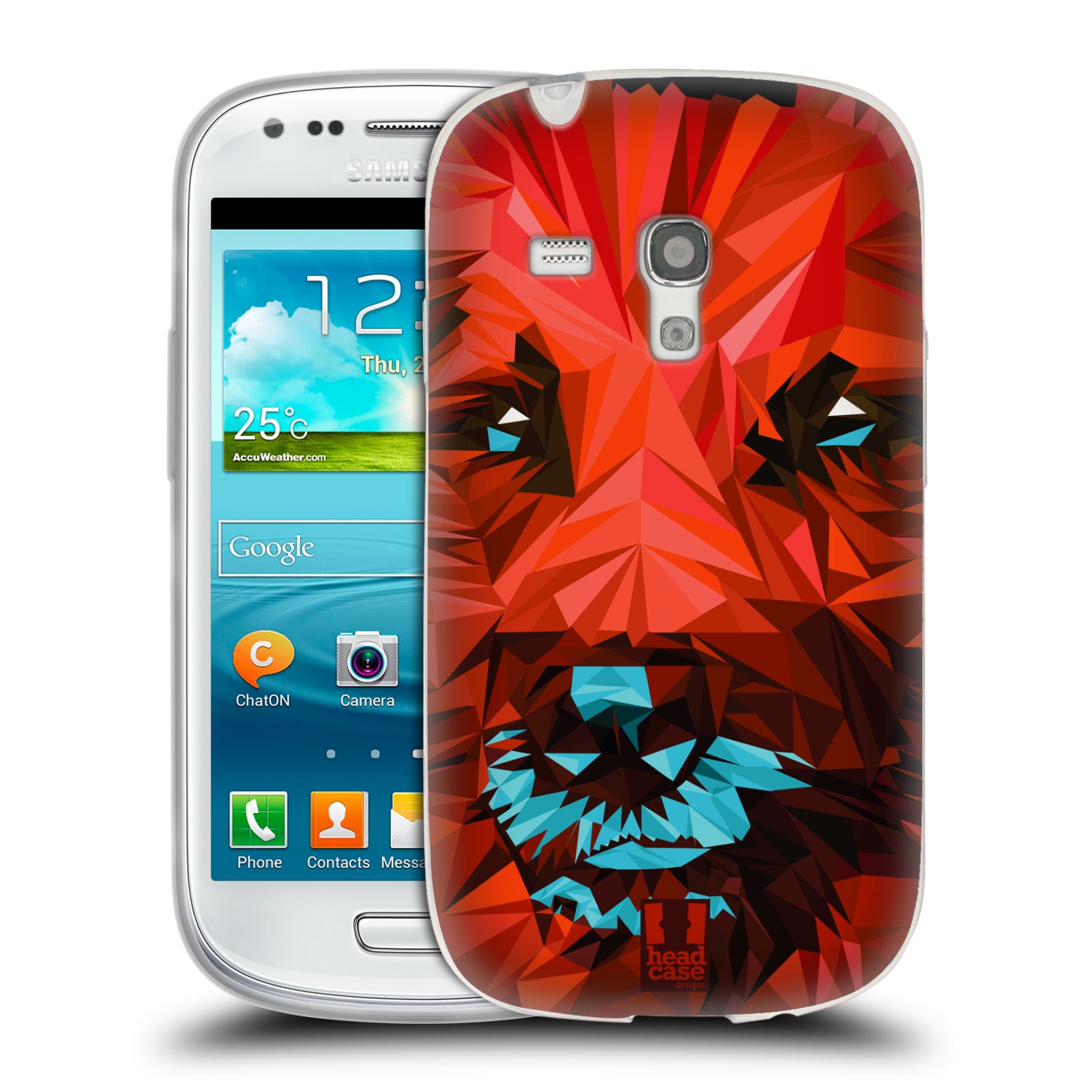 HEAD CASE silikonový obal na mobil Samsung Galaxy S3 MINI i8190 vzor Geometrická zvířata 2 pes