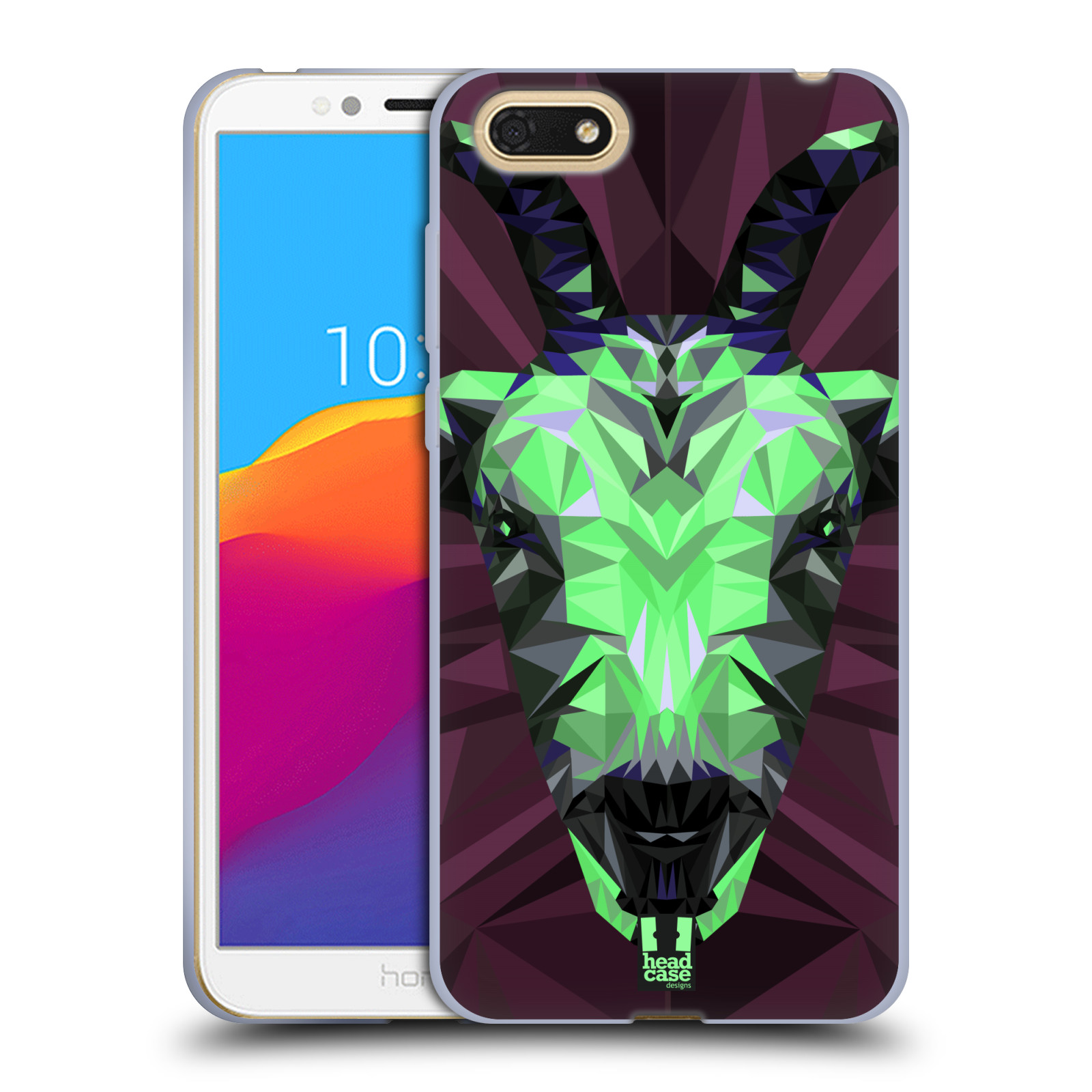 HEAD CASE silikonový obal na mobil Honor 7S vzor Geometrická zvířata 2 kozel