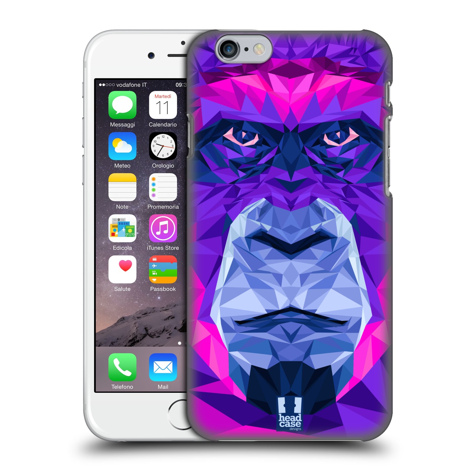 Plastové pouzdro pro mobil Apple Iphone 6/6S vzor Geometrická zvířata 2 Orangutan