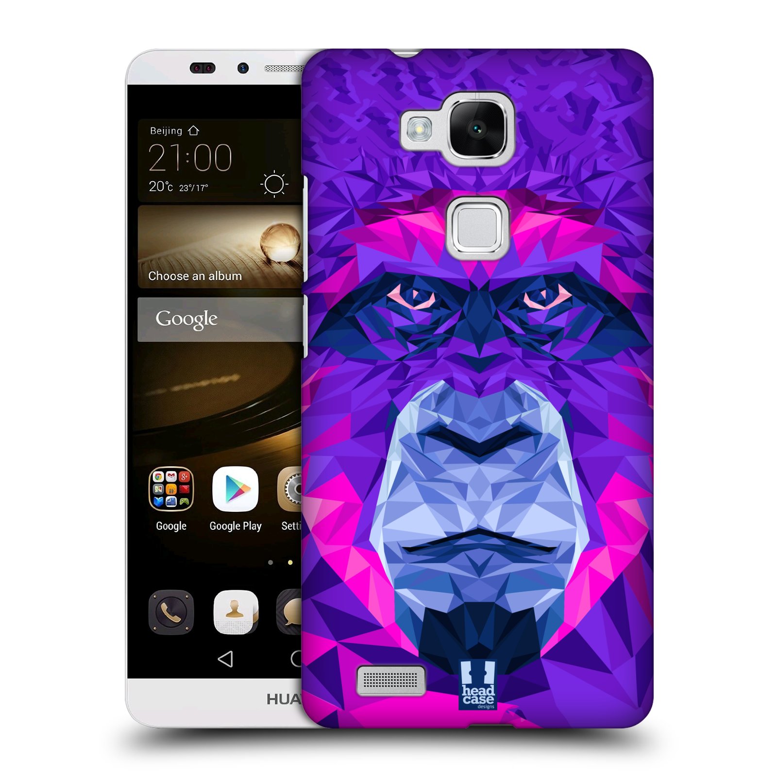 HEAD CASE plastový obal na mobil Huawei Mate 7 vzor Geometrická zvířata 2 Orangutan
